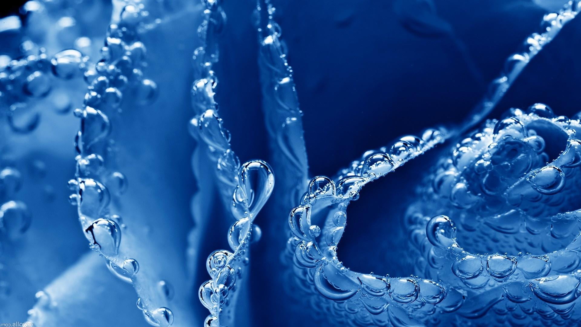 series, abstract, ripple, pattern, motion, bubble, necklace, azure, backdrop, selective focus, macro, clear, drop, attachment, extreme close-up, backgrounds, HD Wallpaper
