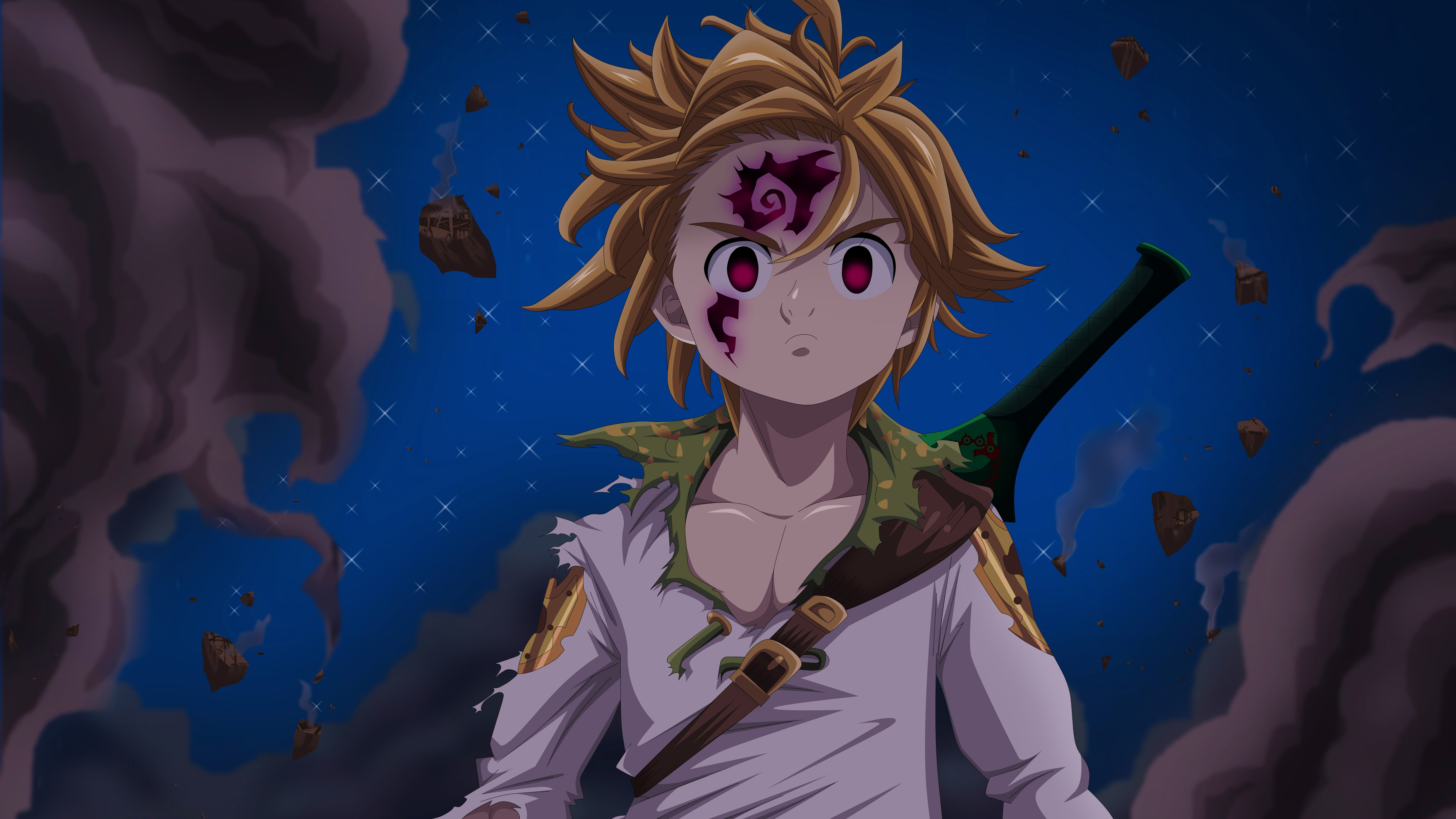 8K, The Seven Deadly Sins, Meliodas (The Seven Deadly Sins), Anime, HD Wallpaper