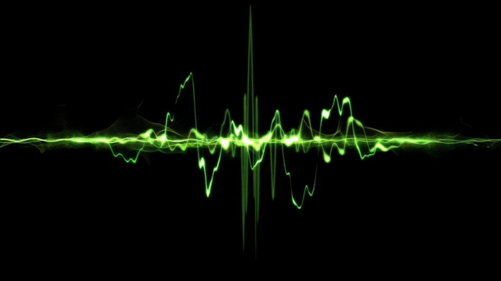 abstract, artistic, 1080P, soundwaves, HD Wallpaper