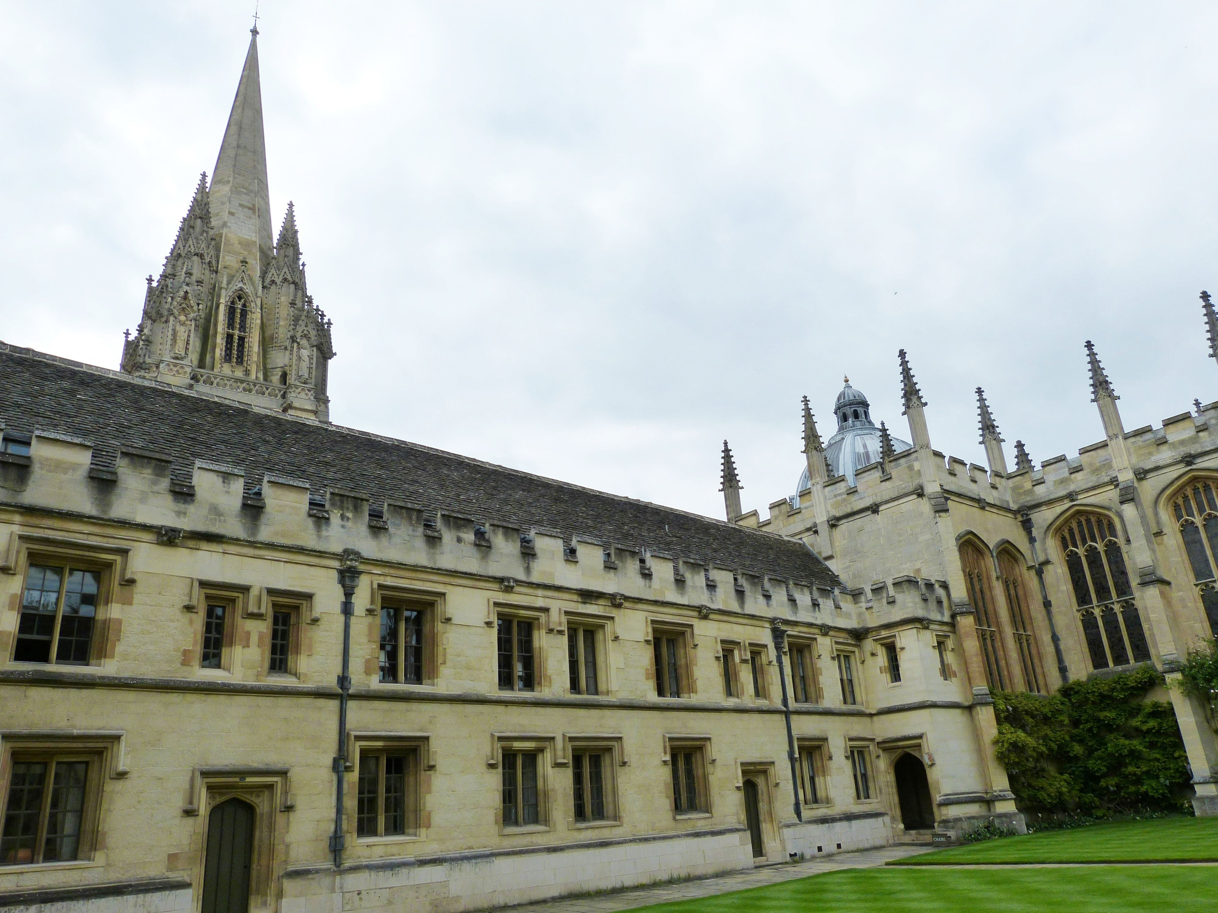 history, outdoors, oxford, church, day, steeple, spire, university, sky, built structure, architecture, the past, religion, gothic, building, england, united kingdom, HD Wallpaper