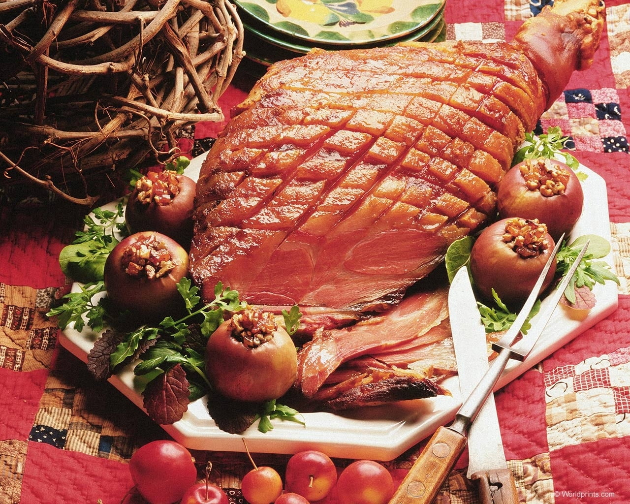 rustic, 720P, spice, close-up, red, fruit, rosemary, onion, garlic, processed meat, grilled, food, gourmet, high angle view, tomato, dinner, ready-to-eat, HD Wallpaper