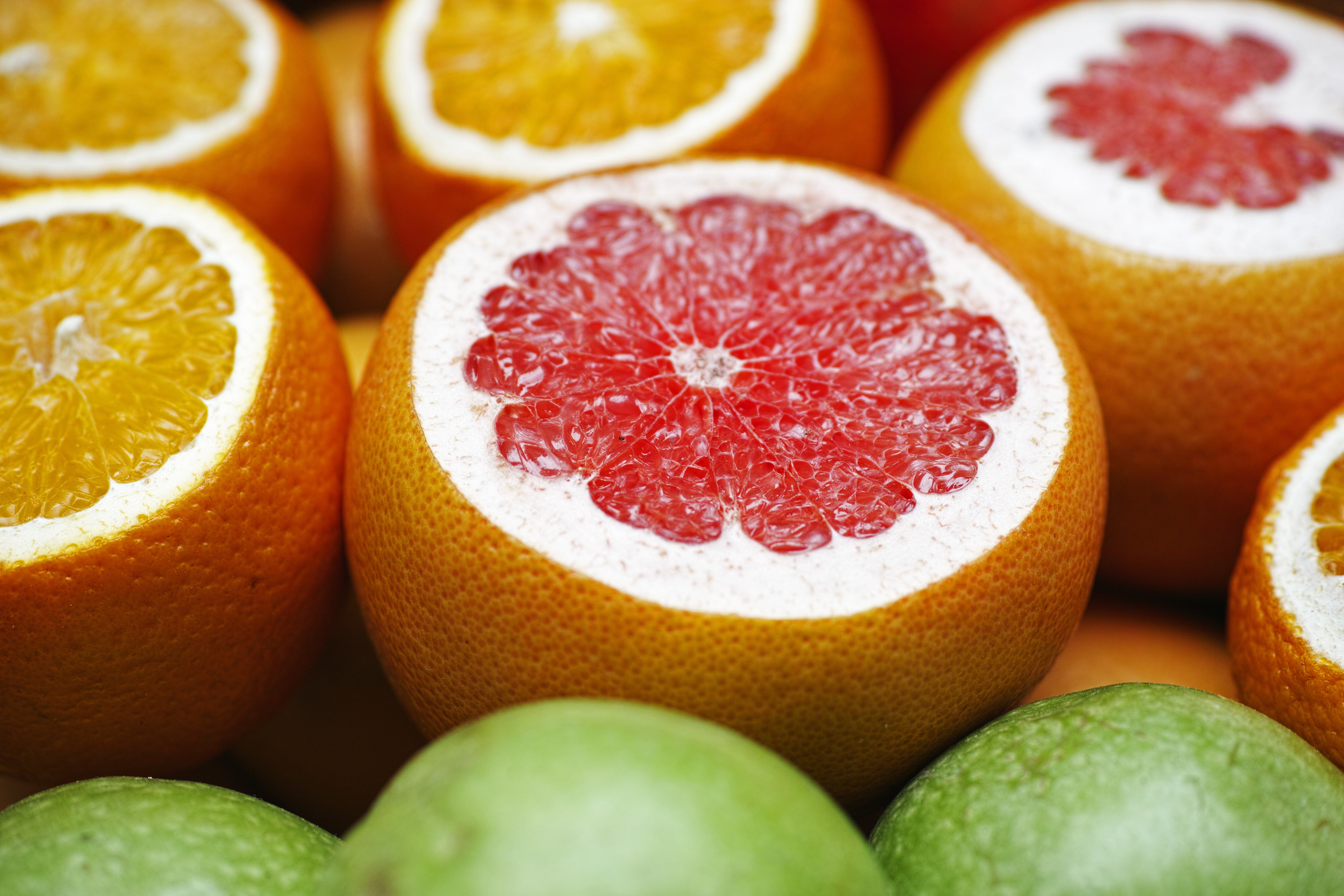 citrus Fruit, cross Section, food, fruit, circle, orange - Fruit, apples, food And Drink, close-up, juice, healthy Lifestyle, citrus, focus on foreground, HD Wallpaper