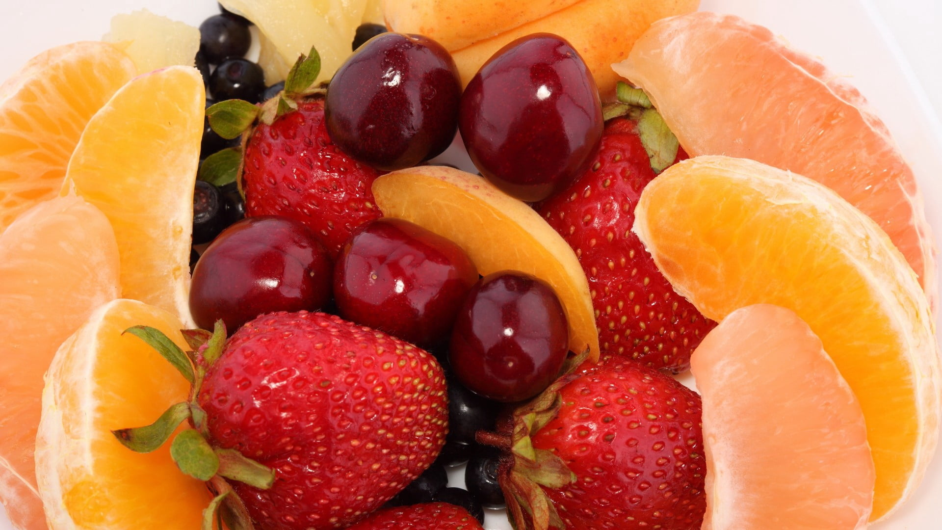 slice, grape, berries, wellbeing, freshness, ripe, orange - Fruit, grapefruit, fruit salad, food, strawberry, dessert, isolated, organic, no People, indoors, HD Wallpaper