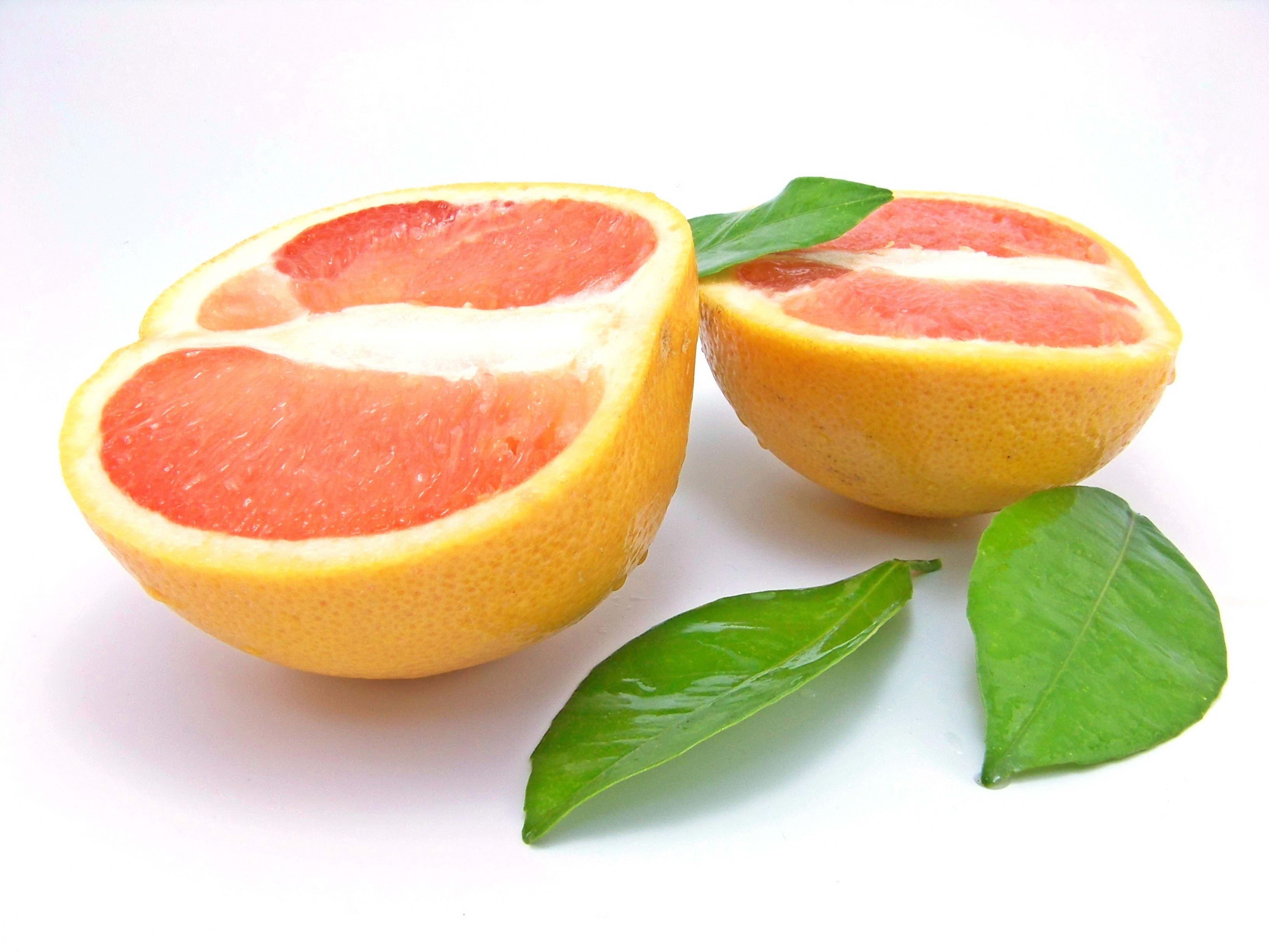 orange Color, cross Section, leaves, slice, green color, juice, cut out, food And Drink, white, wellbeing, nature, yellow, sweet Food, plant part, dessert, HD Wallpaper