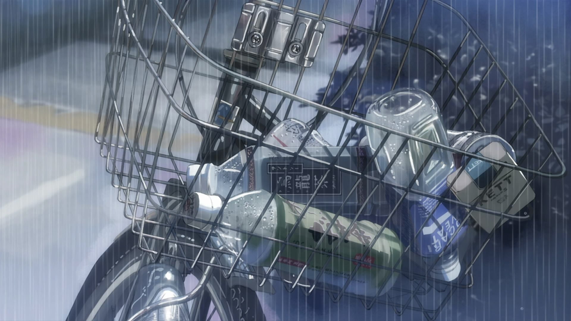 groceries, 1080P, centimeters, makoto, shinkai, rain, HD Wallpaper