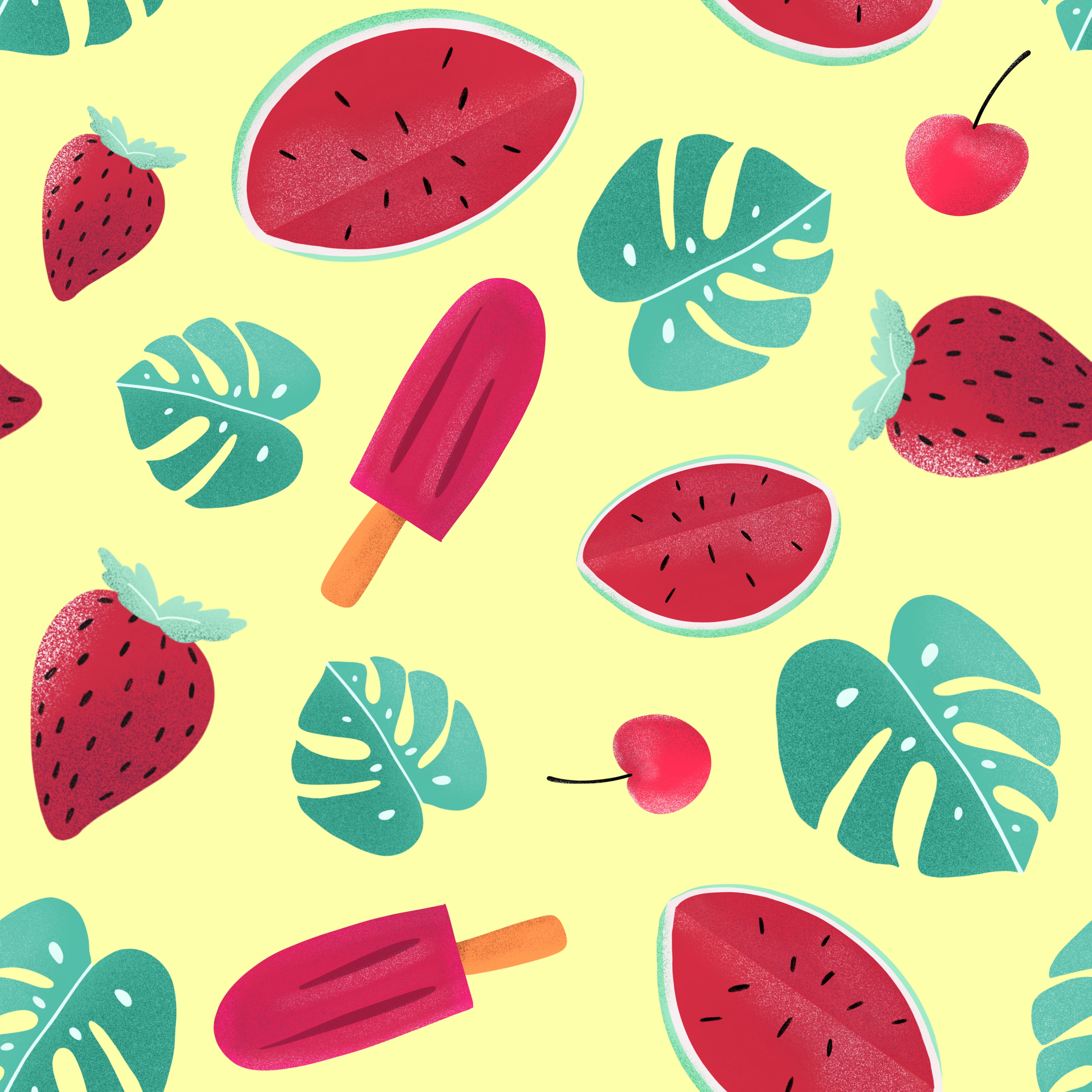 computer icon, nature, no people, food, ice cream, fruit, large group of objects, red, indoors, food and drink, 4K, still life, choice, strawberry, patterns, Phone HD Wallpaper