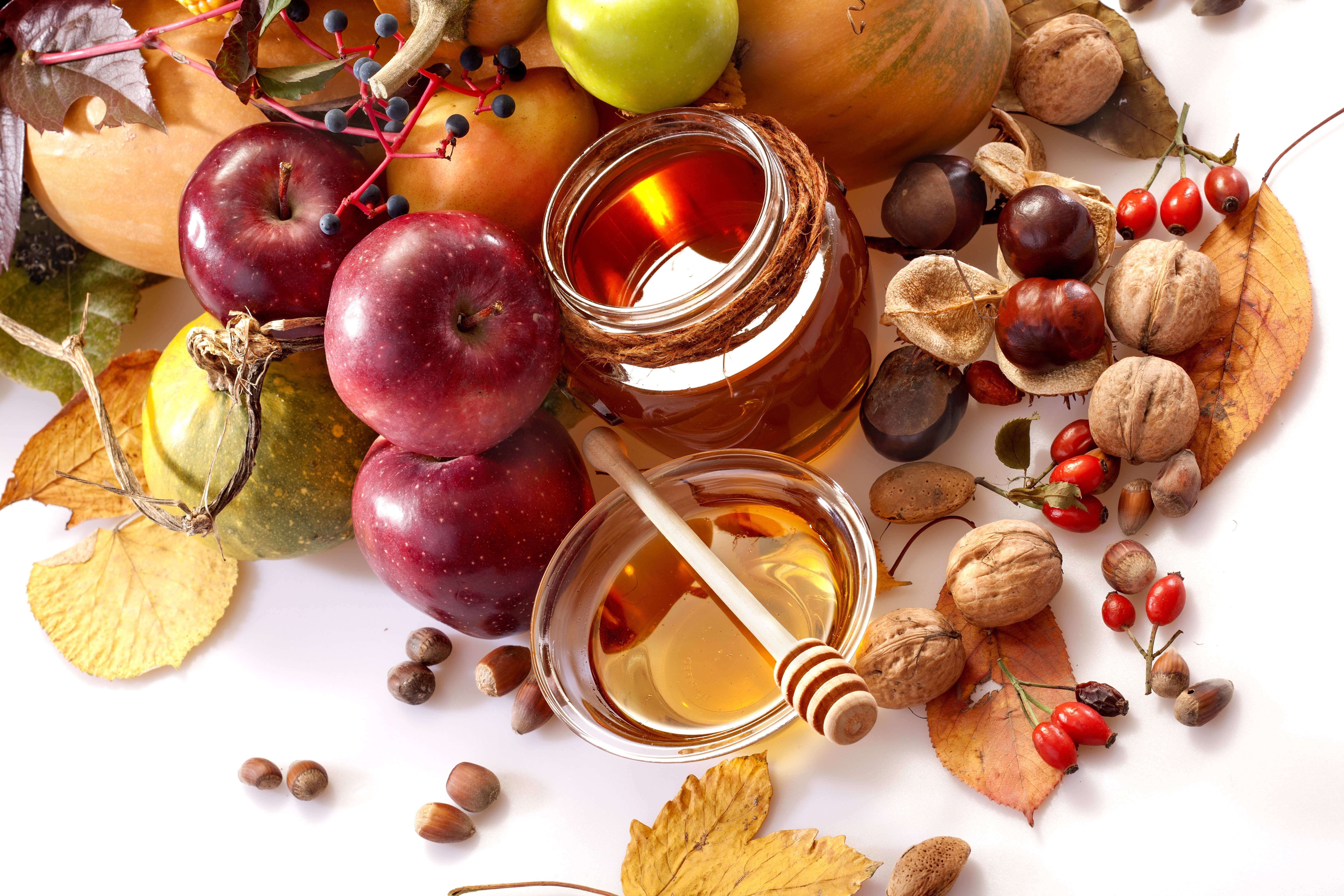 freshness, cherry, nut - food, 5K, pear, spoon, vegetables, apples, table, food, choice, healthy eating, large group of objects, high angle view, apple - fruit, HD Wallpaper