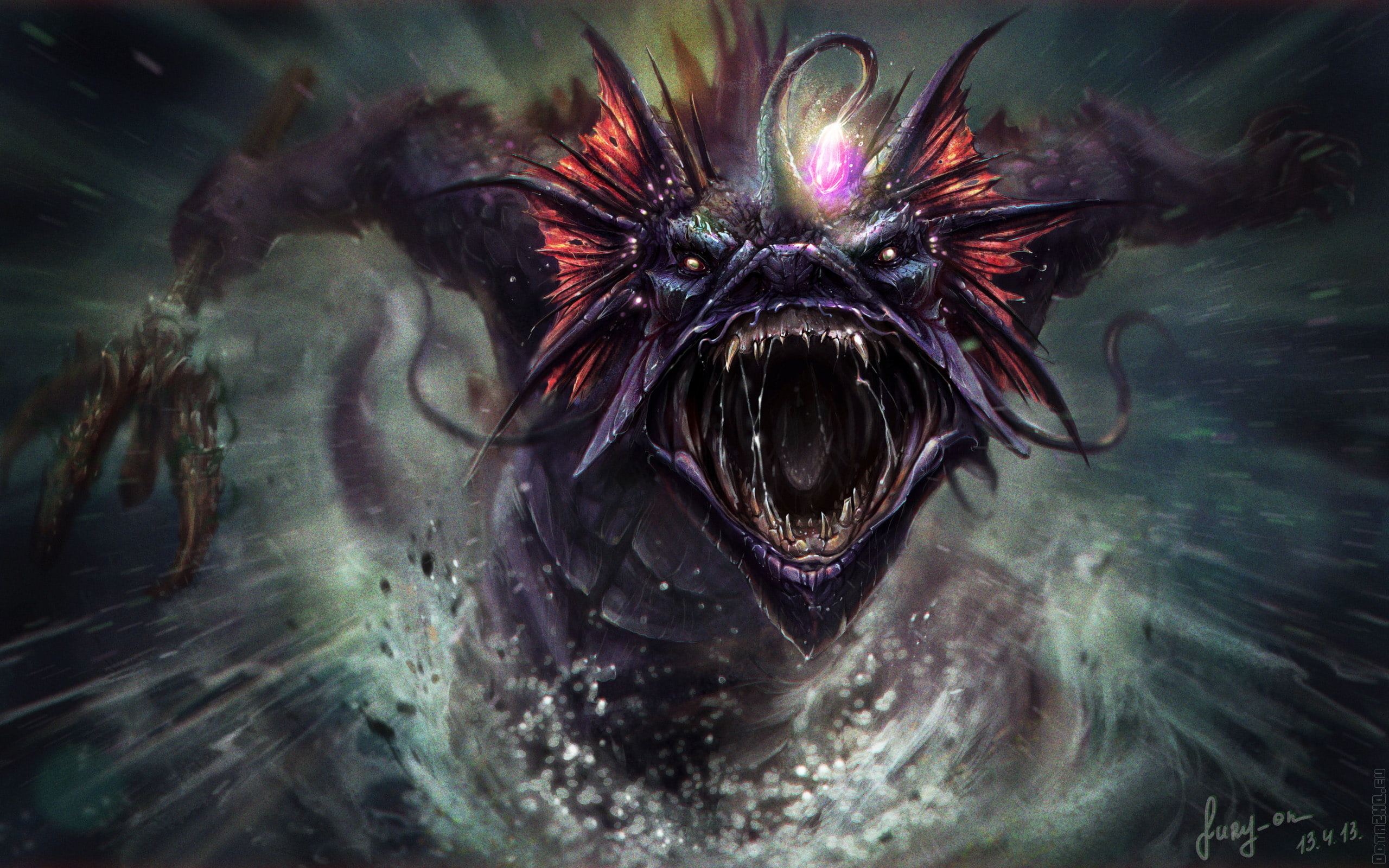 slardar, art, dota, 2K, HD Wallpaper