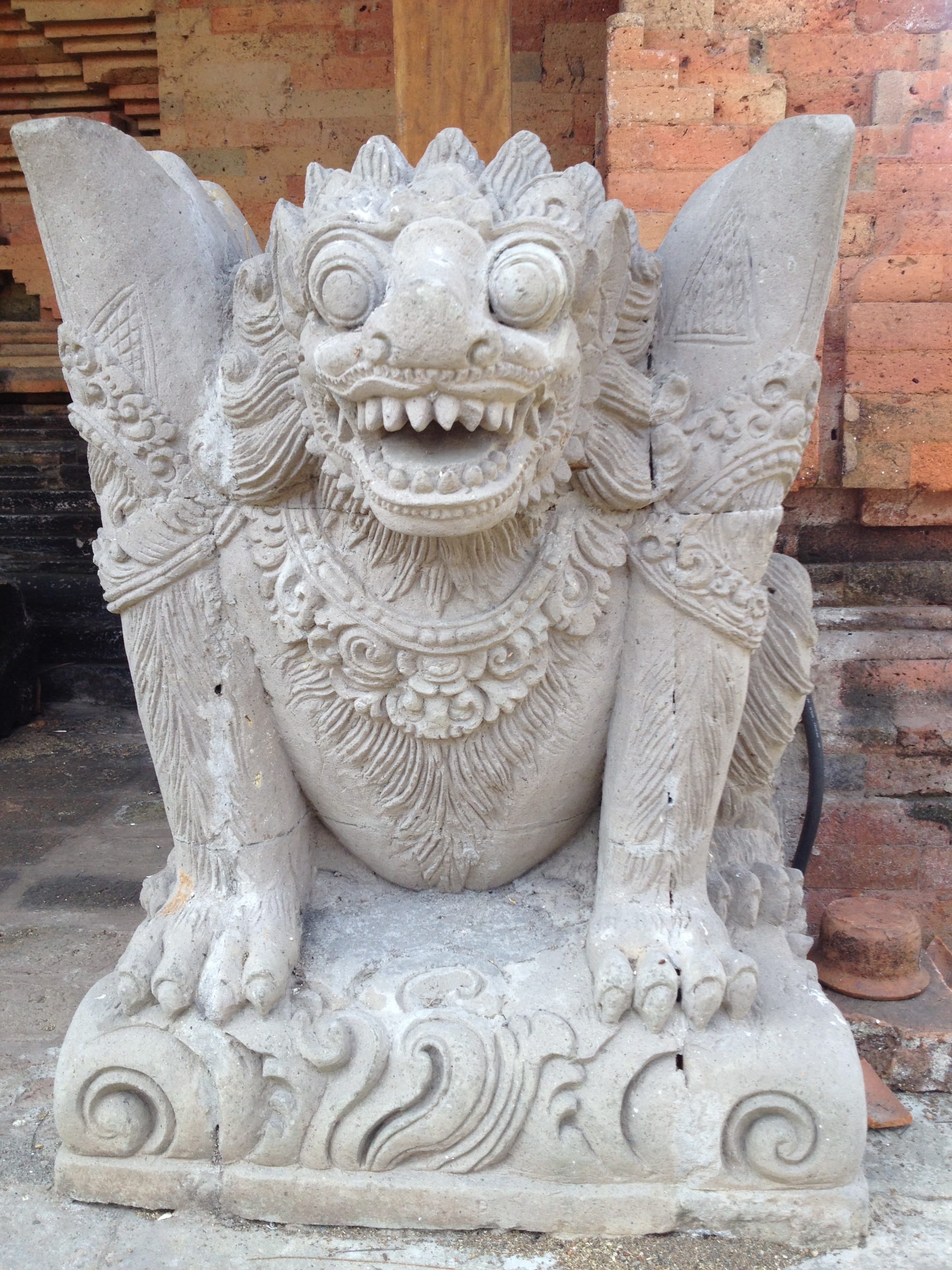 representation, carving, human representation, belief, craft, statue, spirituality, day, no people, art and craft, figures, demon - fictional character, Phone HD Wallpaper