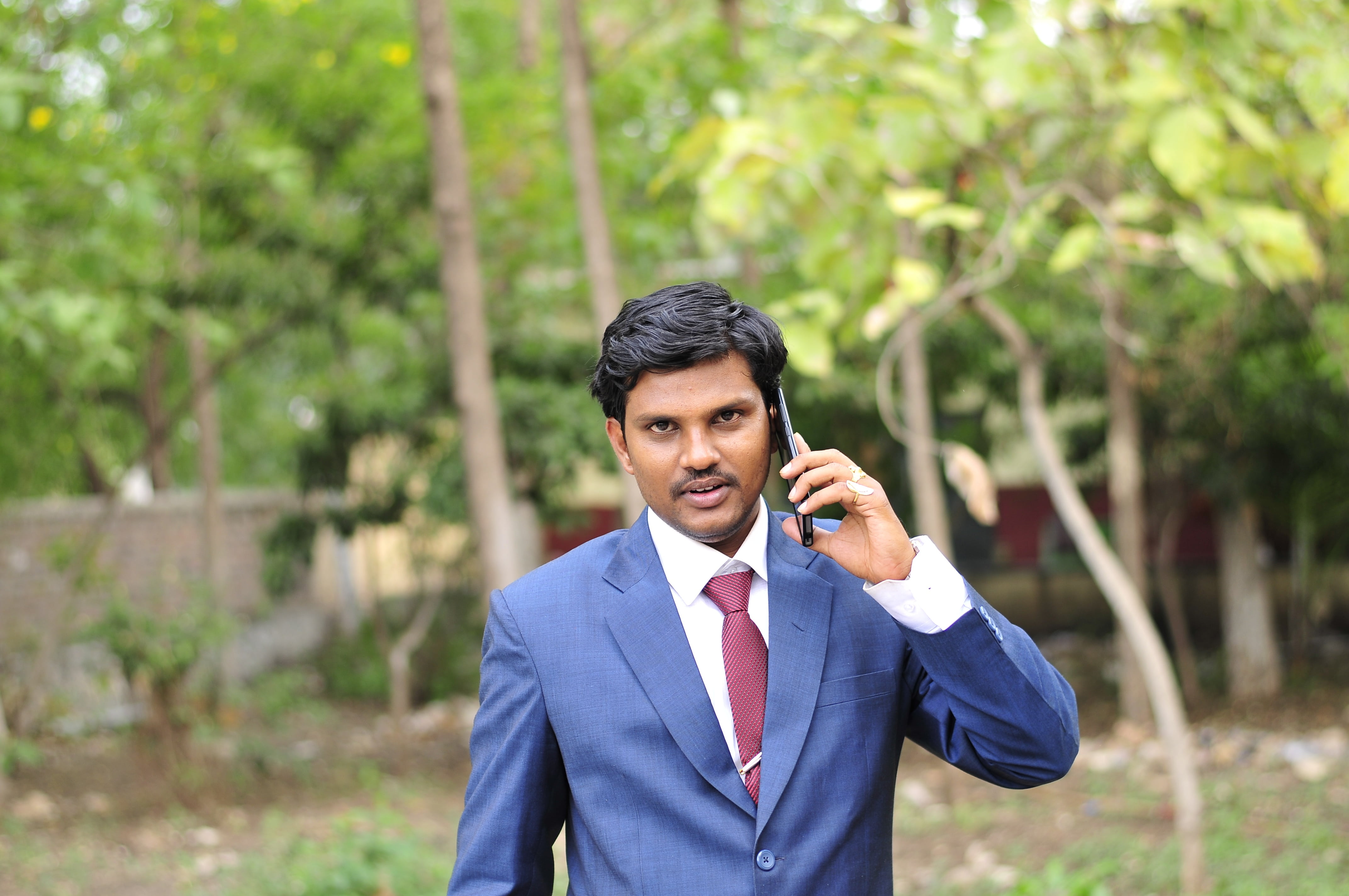 males, 4K, business, well-dressed, wireless Technology, tie, man, indian, businessman, using Phone, white Collar Worker, one Person, people, outdoors, HD Wallpaper