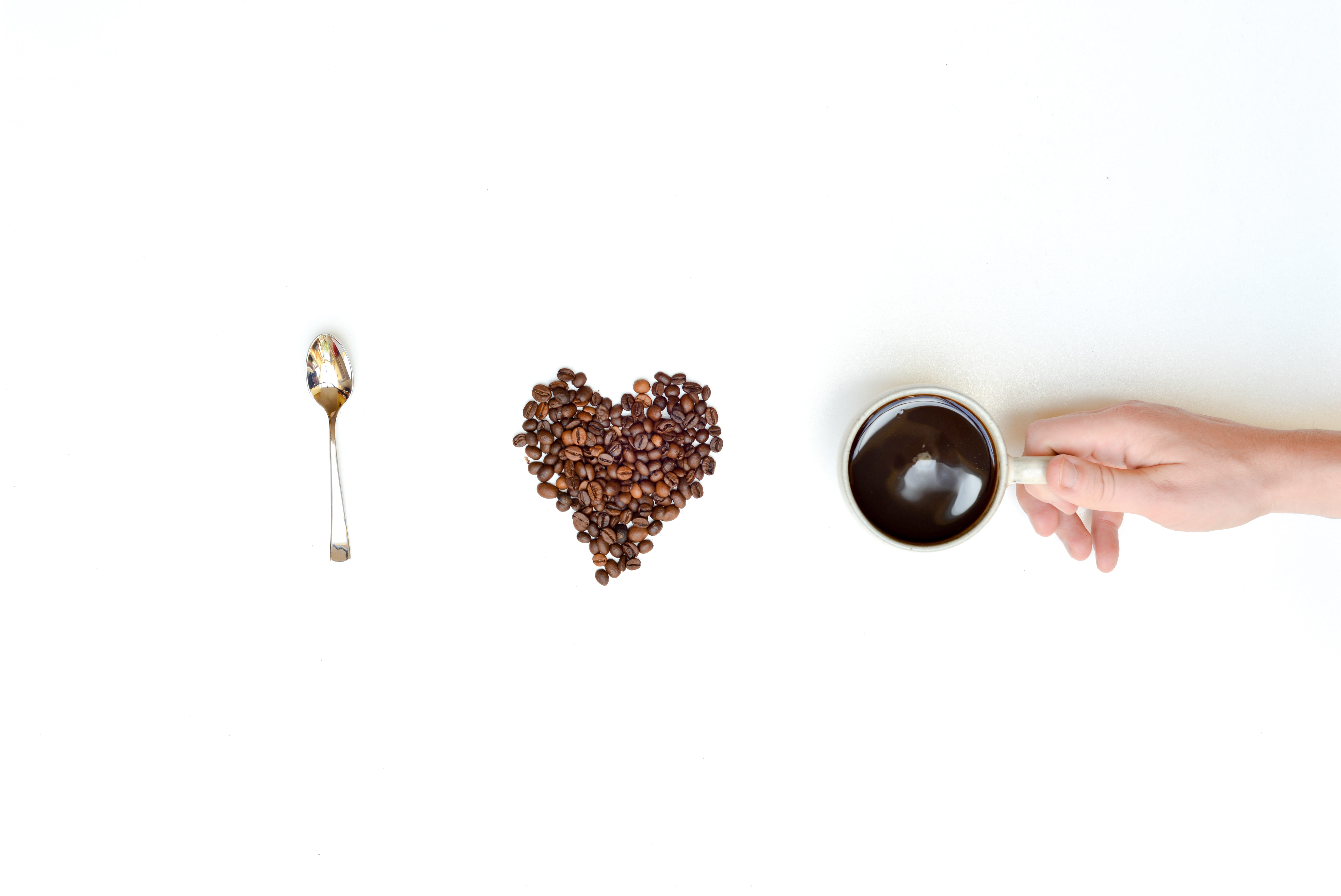 holding, 5K, directly above, studio shot, one person, drink, preparation, food, human Hand, coffee cup, human body part, body part, Coffee, food and drink, HD Wallpaper