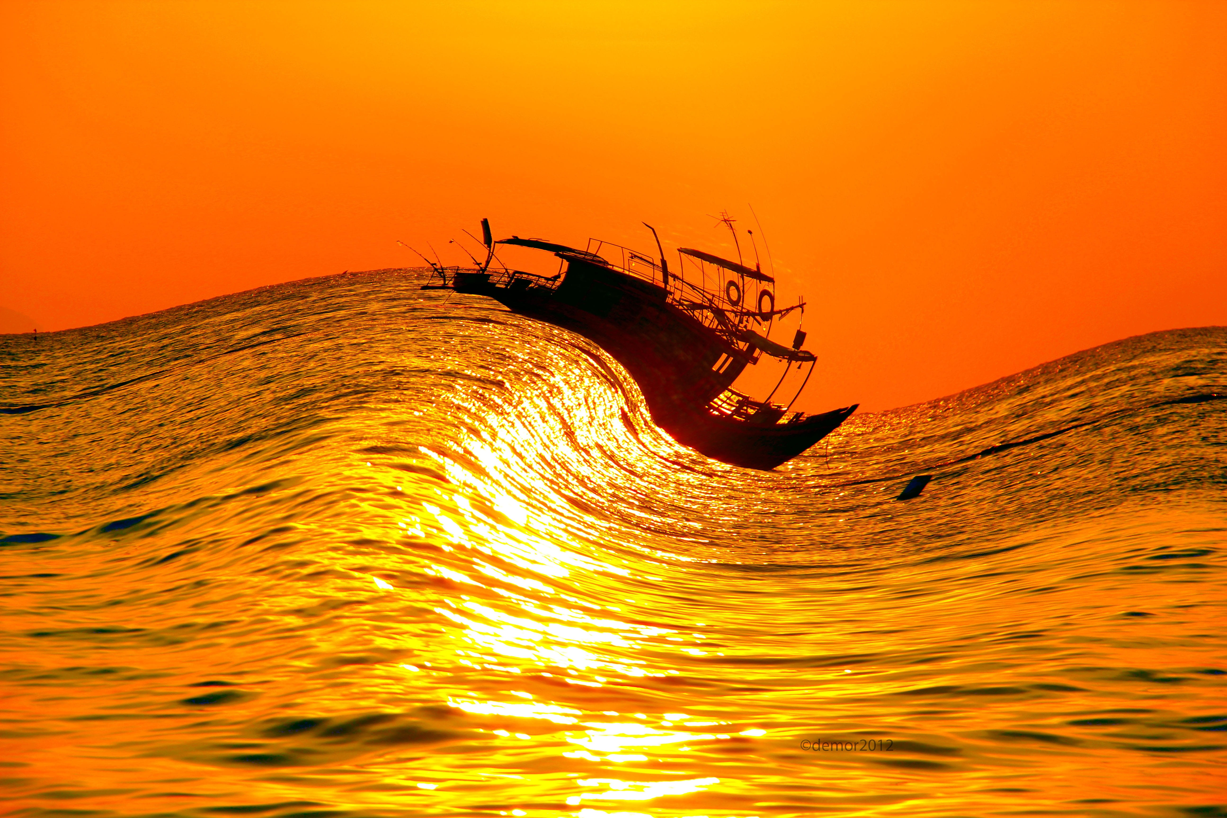 sun, Water, sailboat, golden, toned, sailing, ocean, body, mode of transportation, transportation, nautical Vessel, shine, beauty in nature, yellow, Sundown, HD Wallpaper
