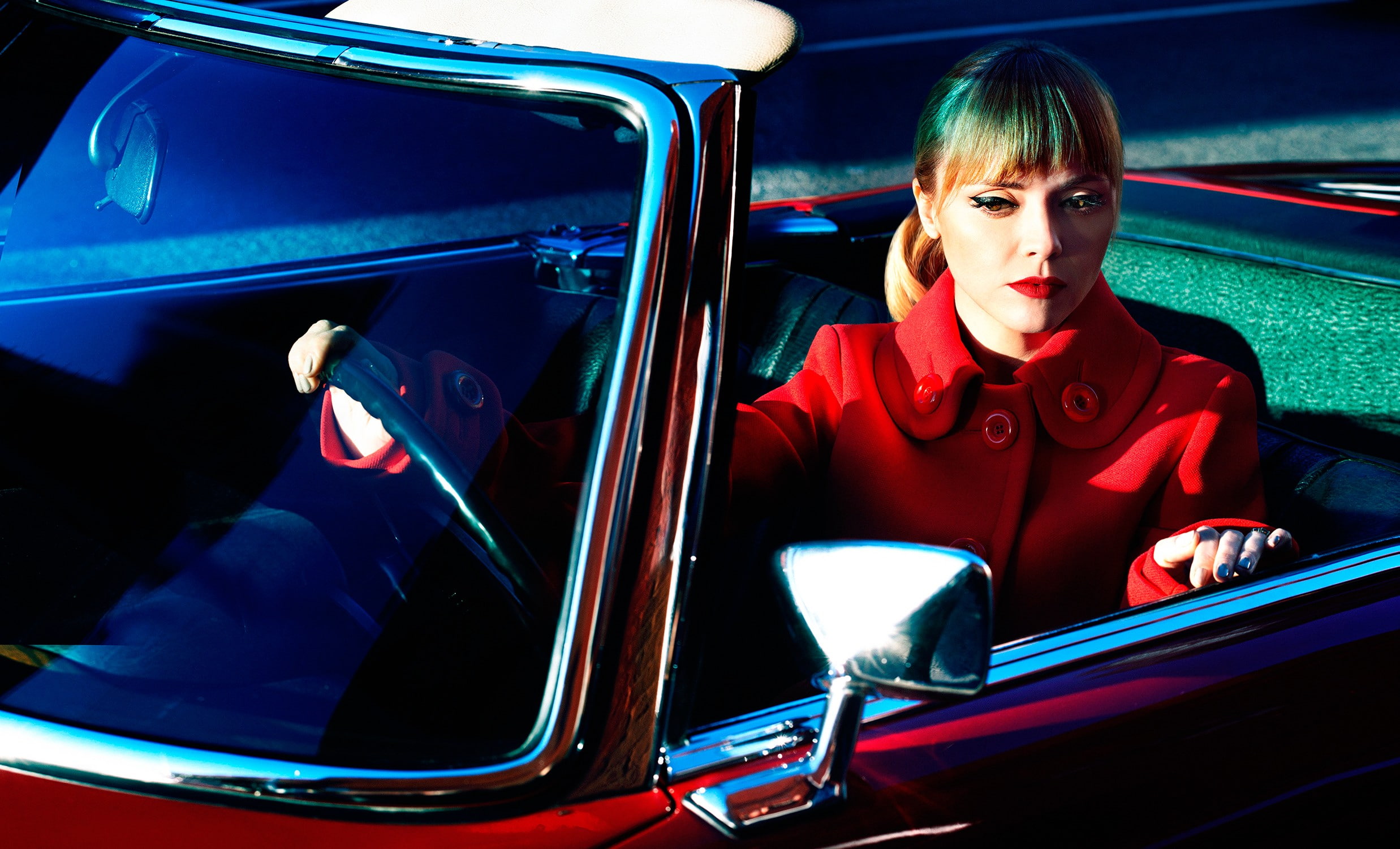 women, 1080P, Christina Ricci, vehicle, car, HD Wallpaper