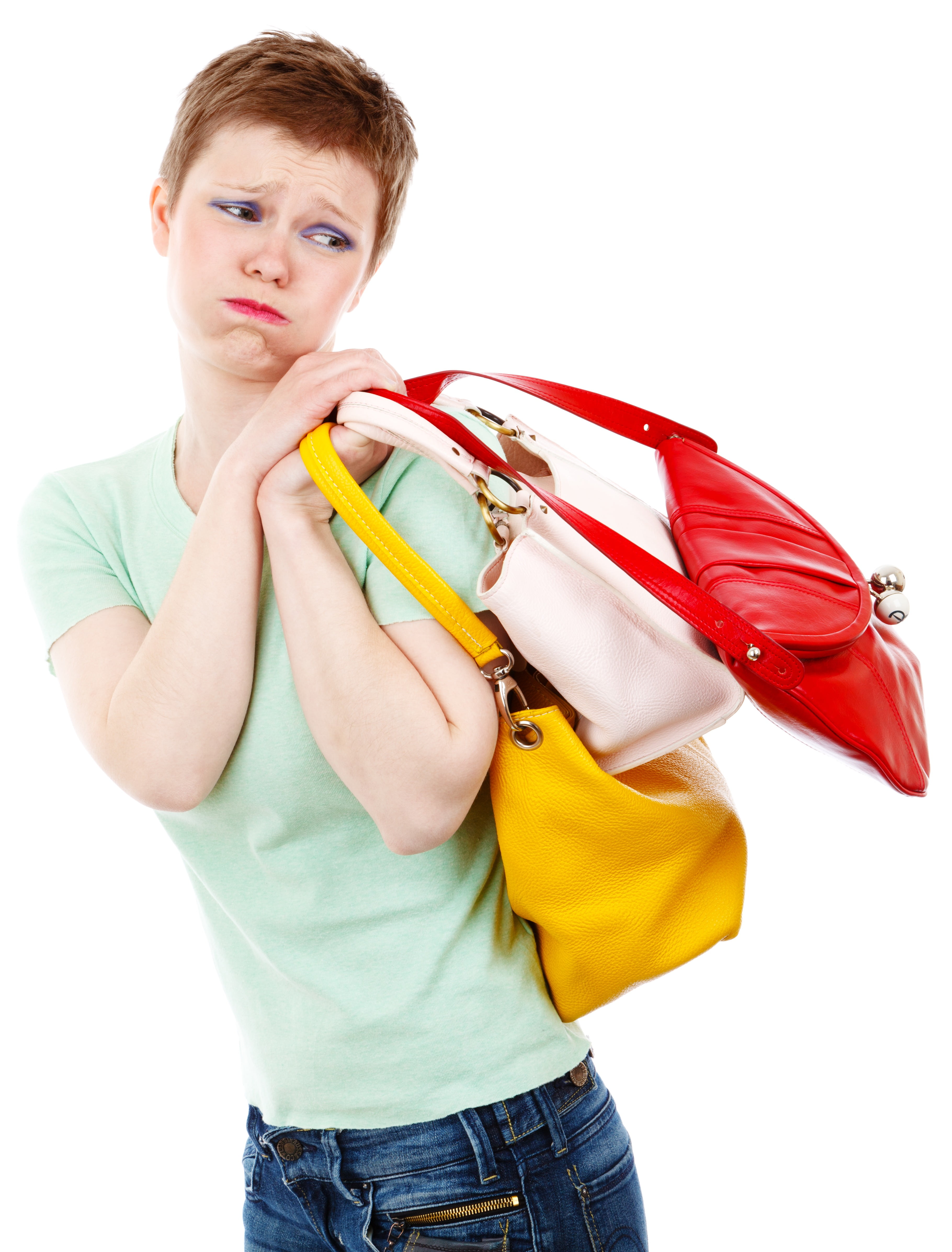 standing, teenager, casual Clothing, sale, people, bag, woman, jeans, three, shopping, 4K, handbags, cute, shopper, bags, studio shot, exhausted, person, Phone HD Wallpaper