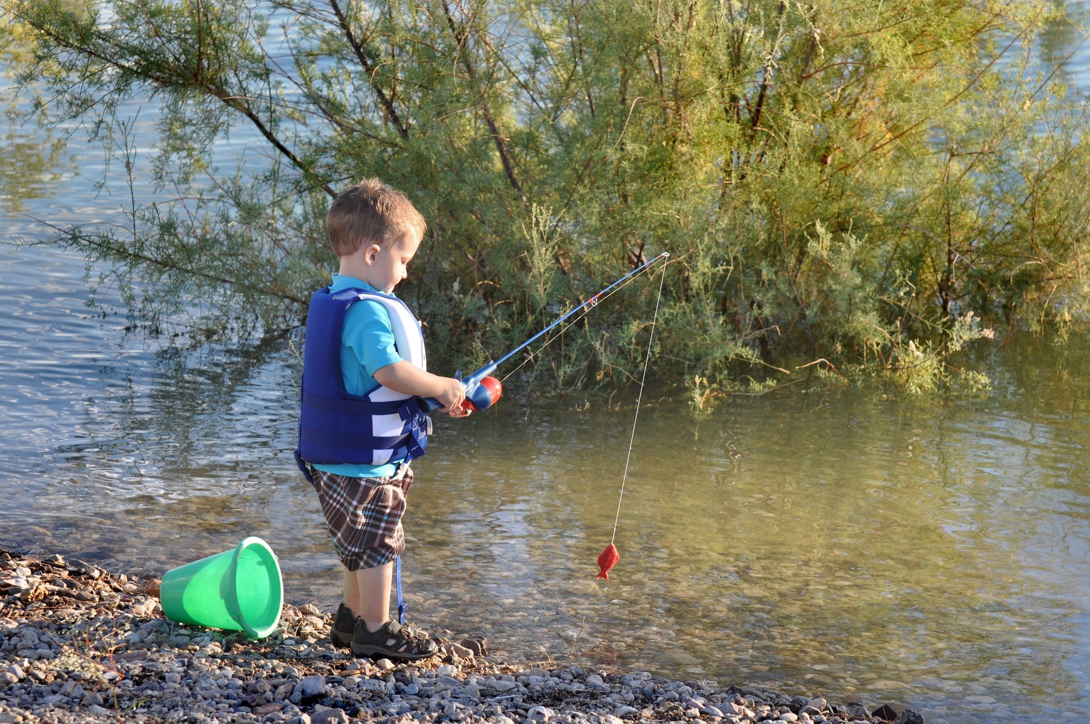 young, child, outdoors, holding, activity, full length, lifestyle, leisure activity, water, lake, rod, relaxation, childhood, men, boy, 1080P, sport, tree, HD Wallpaper