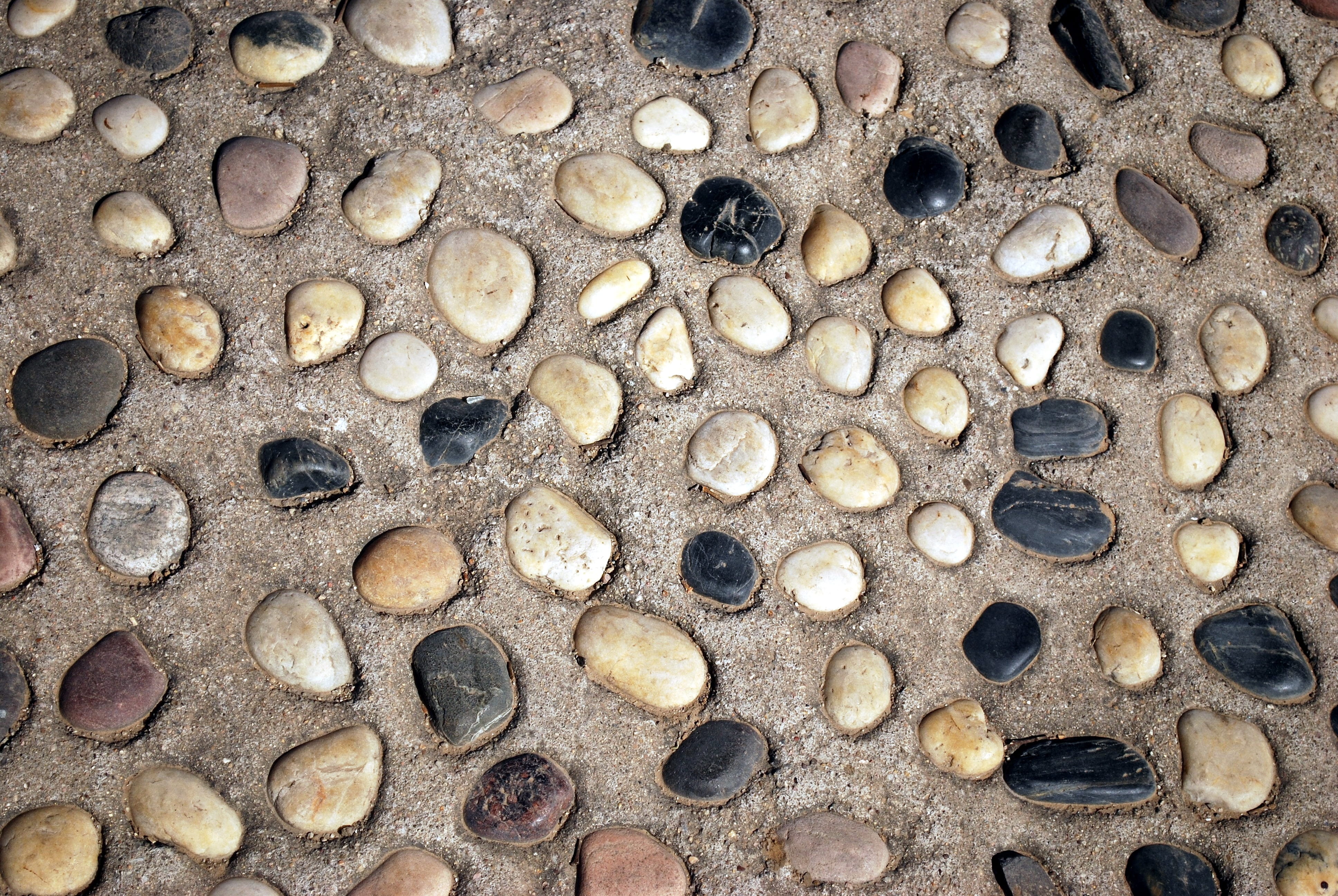 4K, large group of objects, high angle view, day, pattern, stone, Cement, abundance, animal wildlife, Stones, full frame, Pebbles, shape, nature, Pebble, HD Wallpaper