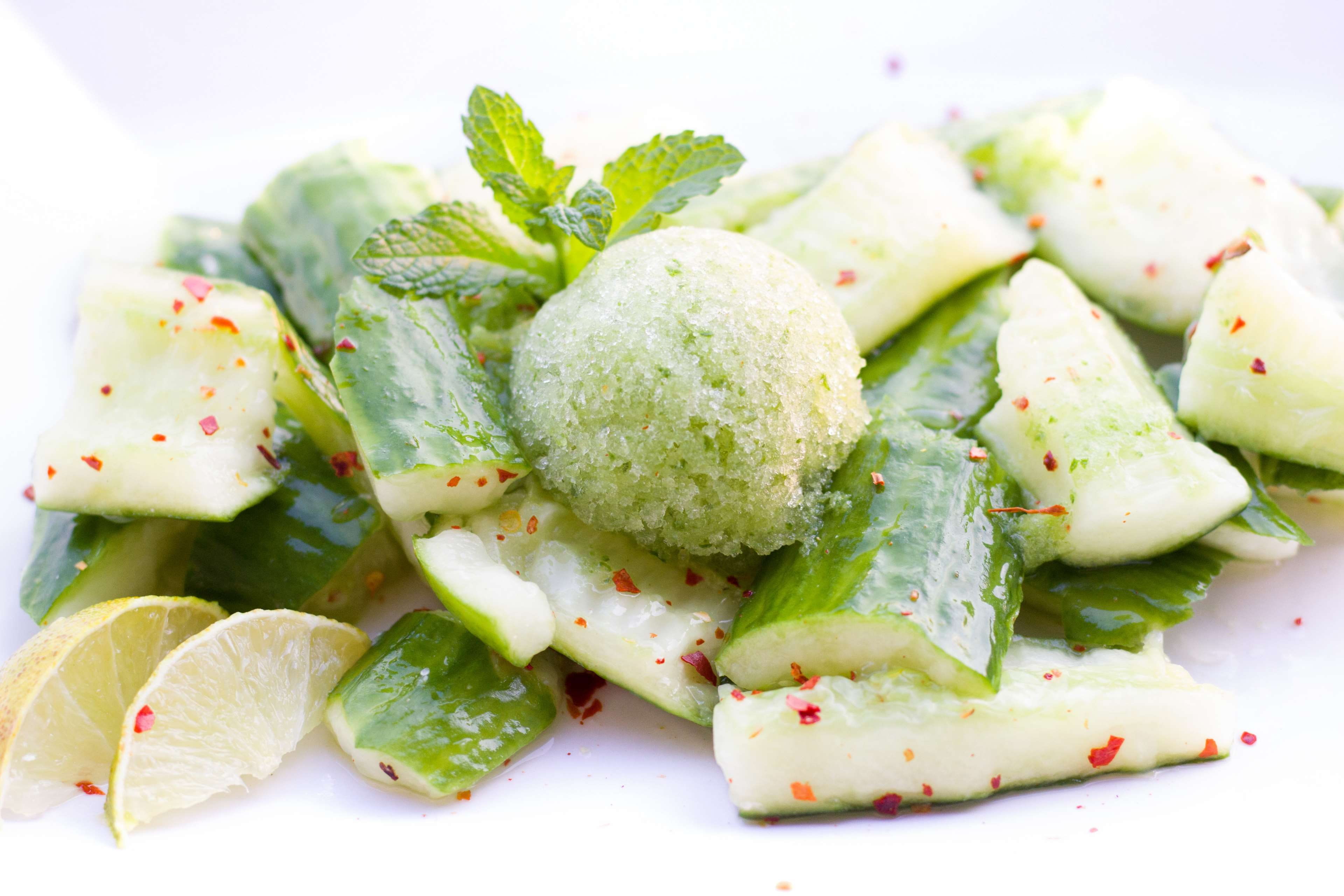 delicious, fruit, ready-to-eat, spice, cucumber salad, dairy product, vegetarian, salad, herb, cucumber, ice, leaf, garnish, chili, of course, frozen food, HD Wallpaper