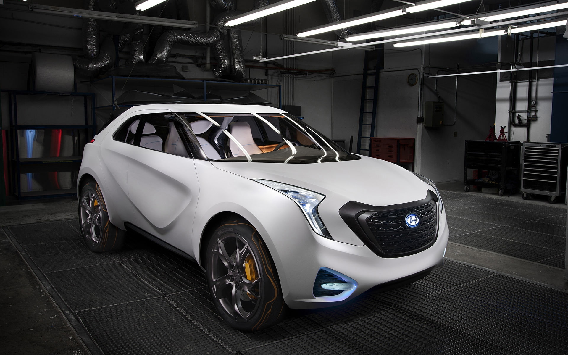 hyundai, Hyundai Concept, curb, crossover, 1080P, concept, HD Wallpaper
