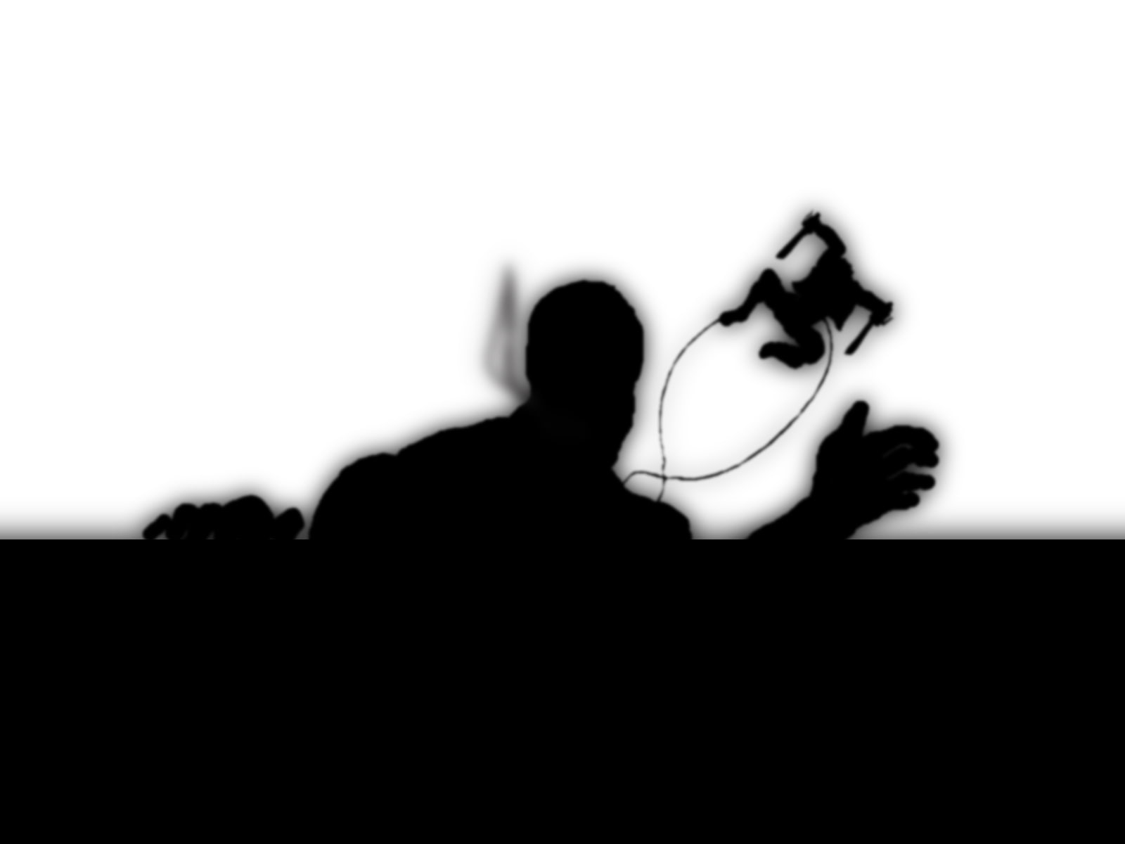 Attack on Titans, monochrome, silhouette, Shingeki no Kyojin, 720P, HD Wallpaper