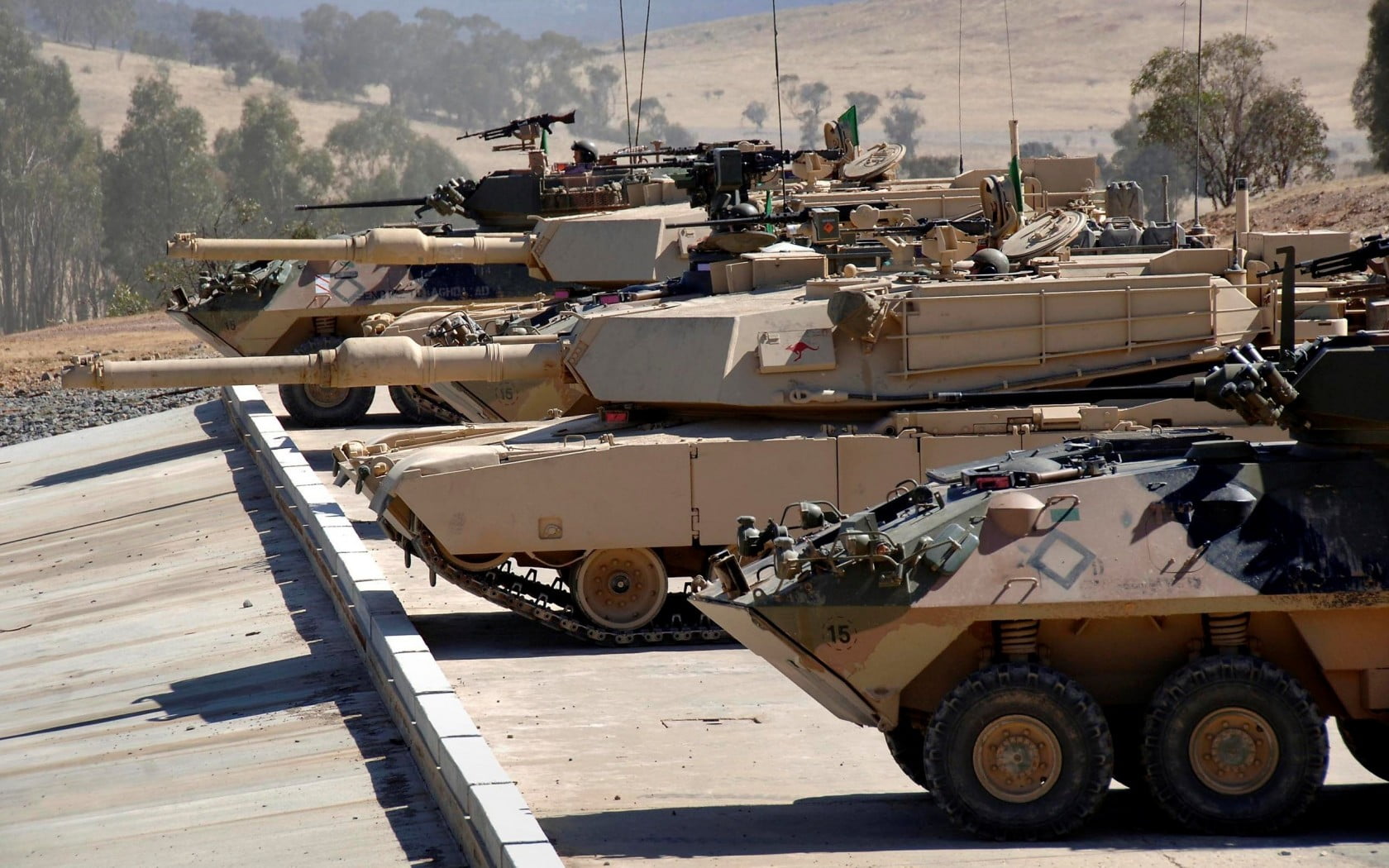 War and Army, 720P, army, australian, brown, war, five, tanks, Tank, armyabrams, HD Wallpaper