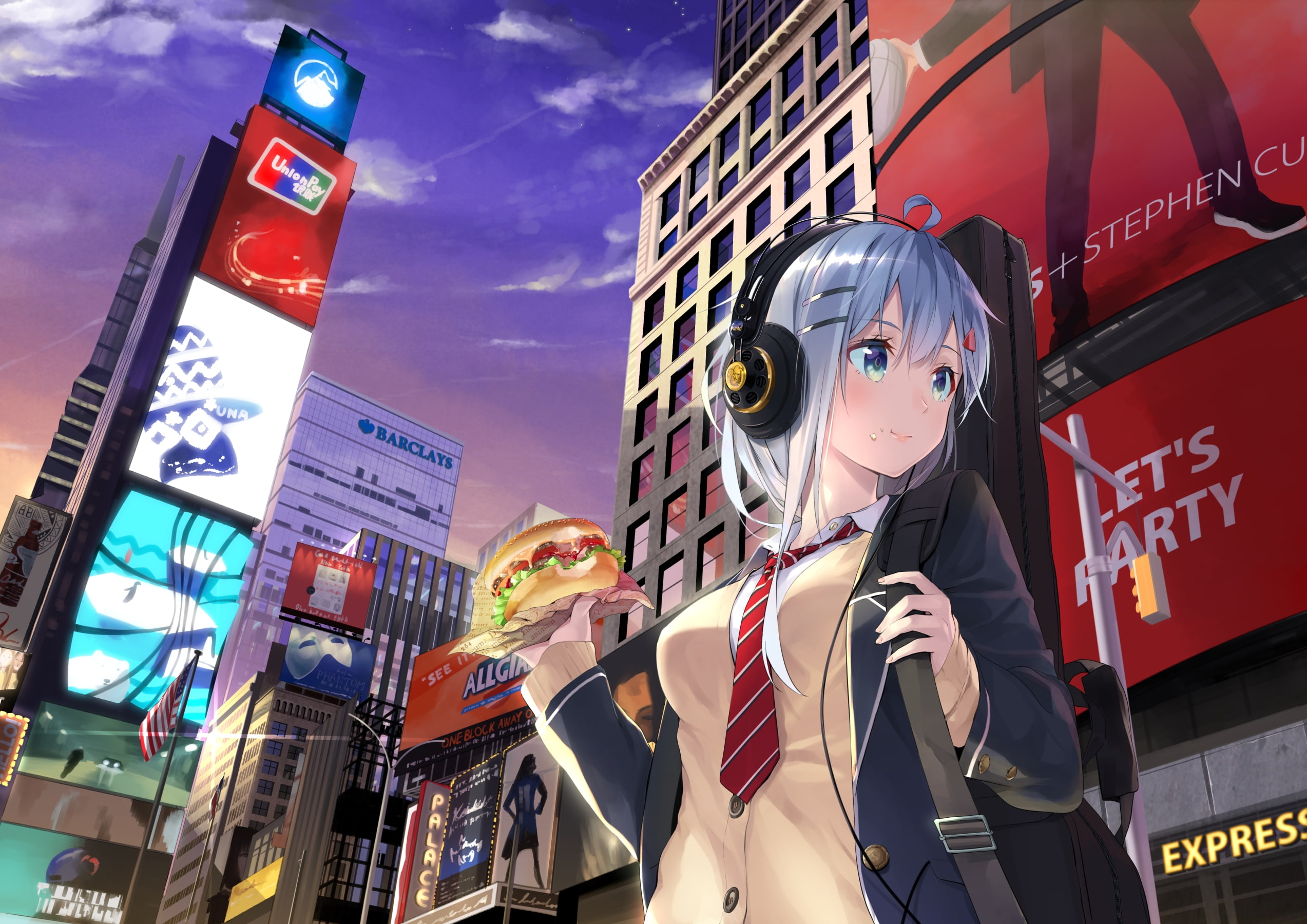 human representation, day, leisure activity, real people, anime girl, people, architecture, communication, school uniform, text, built structure, building exterior, HD Wallpaper