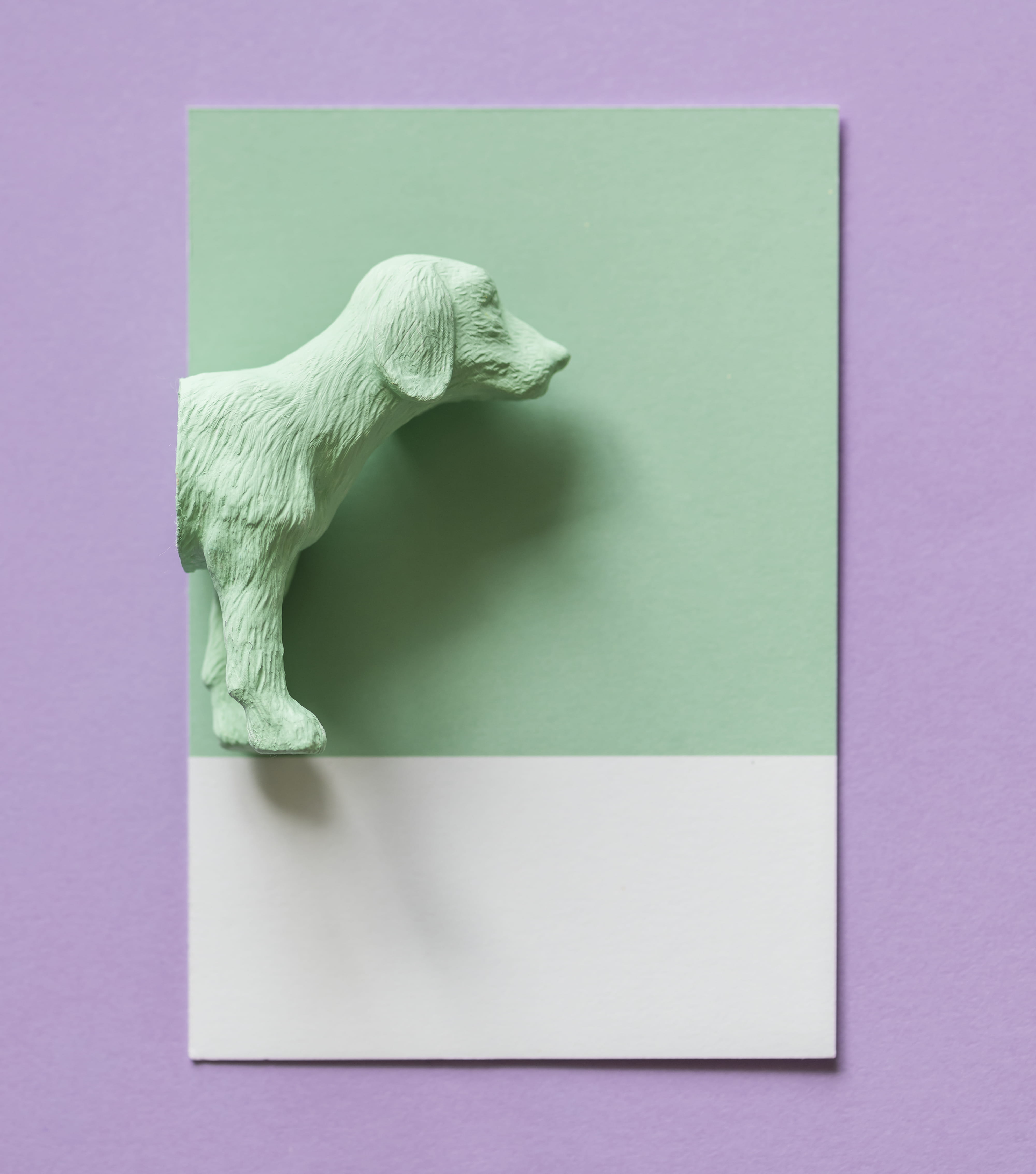 creativity, ceramic, colored background, card, dog, plastic, close-up, toy, no people, green, still life, art and craft, textile, studio shot, representation, Phone HD Wallpaper
