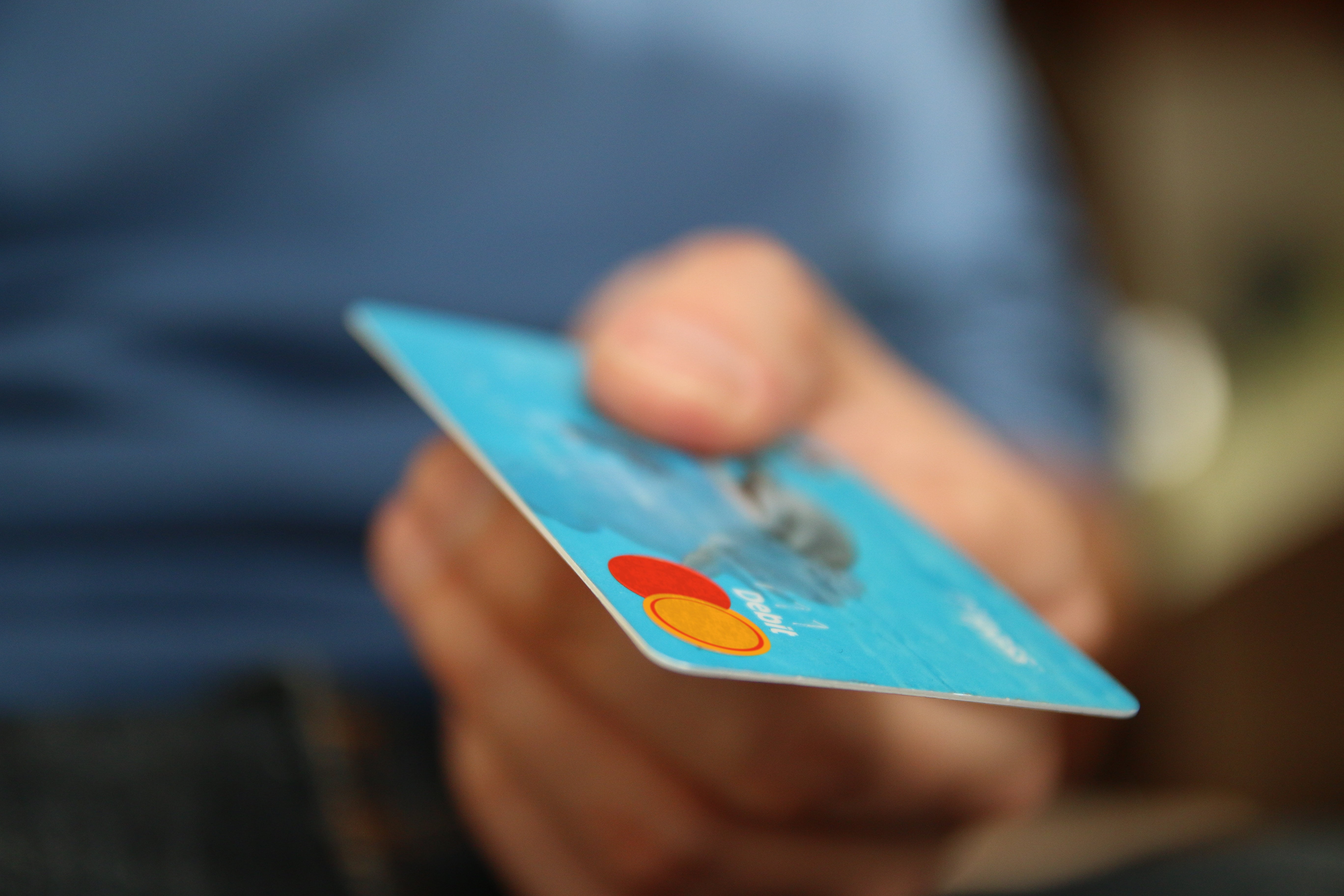 human body part, focus on foreground, holding, craft, payment, hand, finance, card, master, business, 5K, technology, bokeh, activity, selective focus, HD Wallpaper