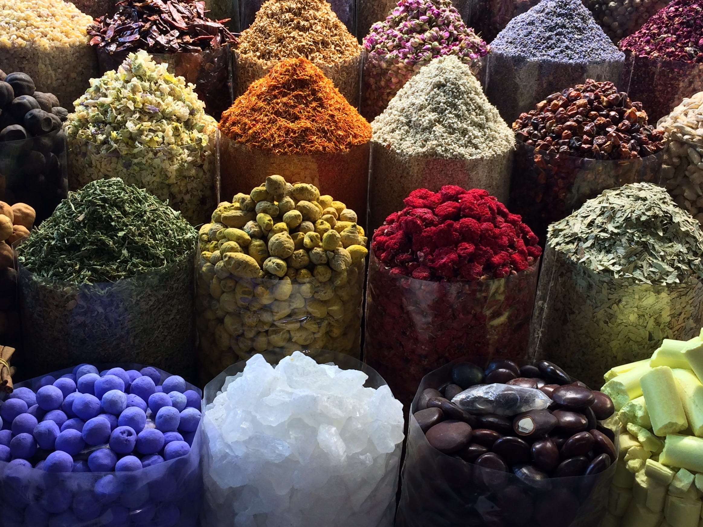 large group of objects, seasoning, multi colored, for sale, east, food and drink, healthy eating, abundance, retail, sale, still life, market stall, variation, HD Wallpaper