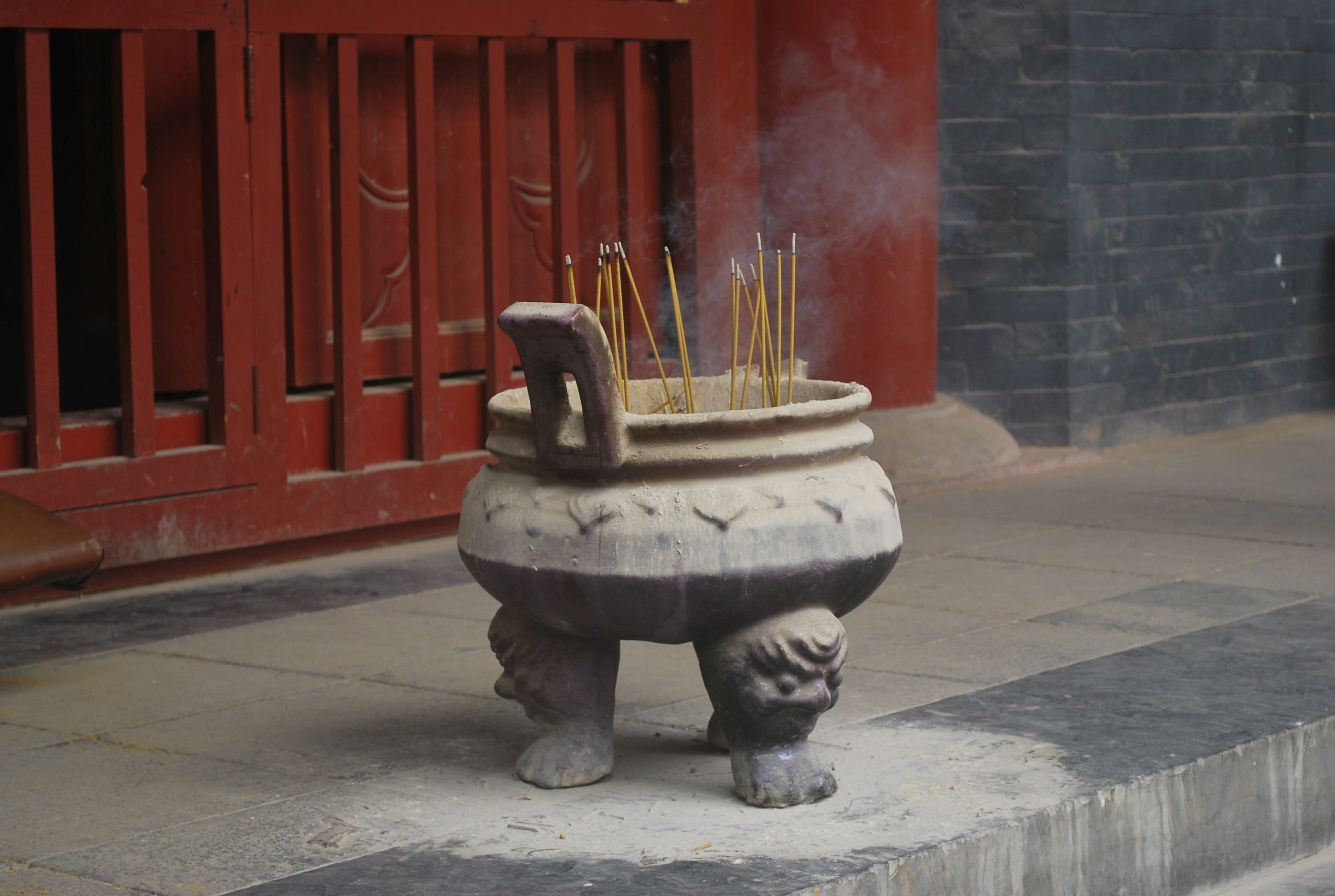urn, religious, architecture, wood - material, no people, old, footpath, fragrance, ceremonies, place of worship, incense, outdoors, smoke - physical structure, HD Wallpaper