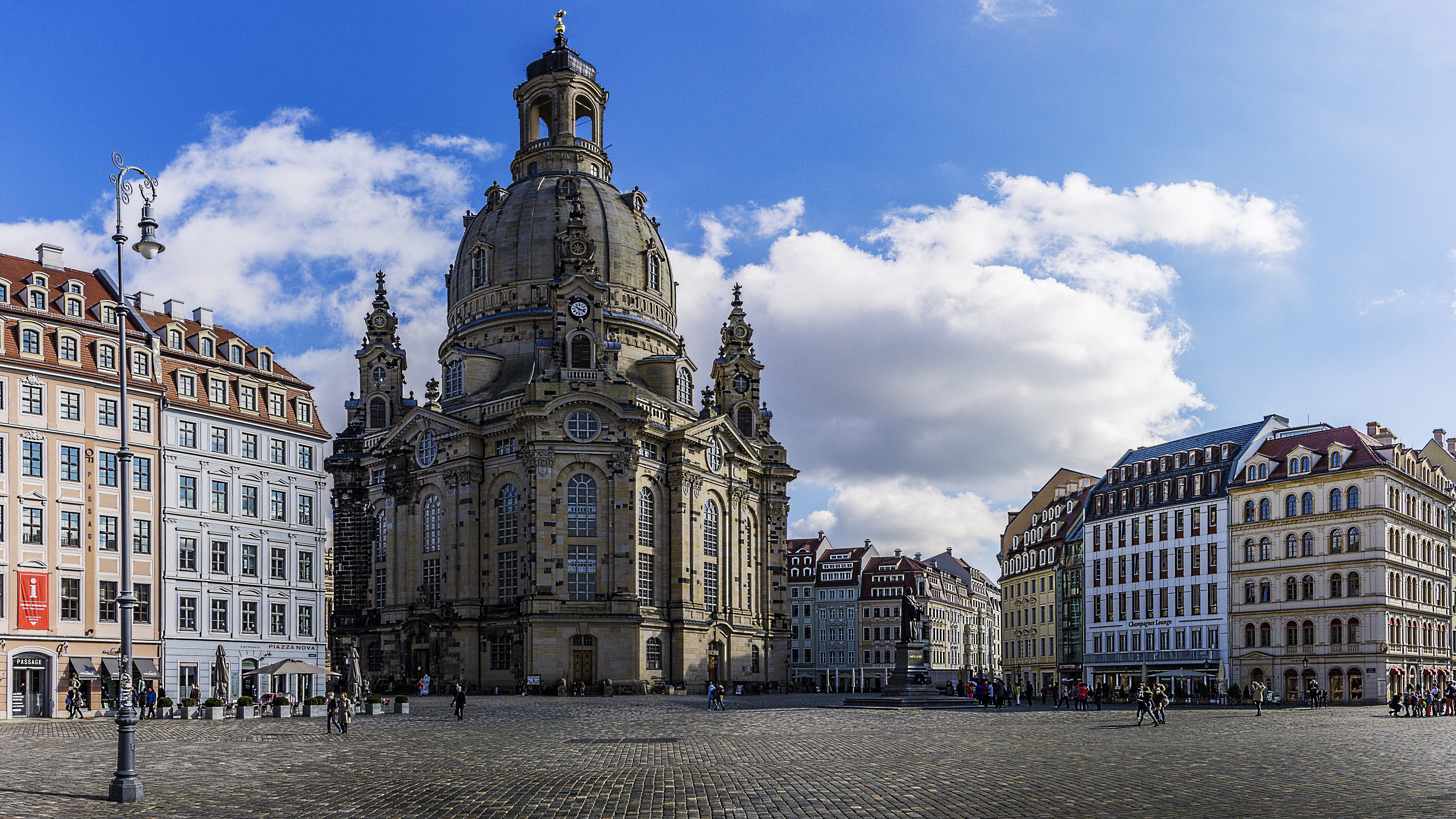 building exterior, cloud - sky, outdoors, skyscraper, cityscape, building, frauenkirche, nature, travel destinations, spire, 5K, architecture, gray, office building exterior, HD Wallpaper