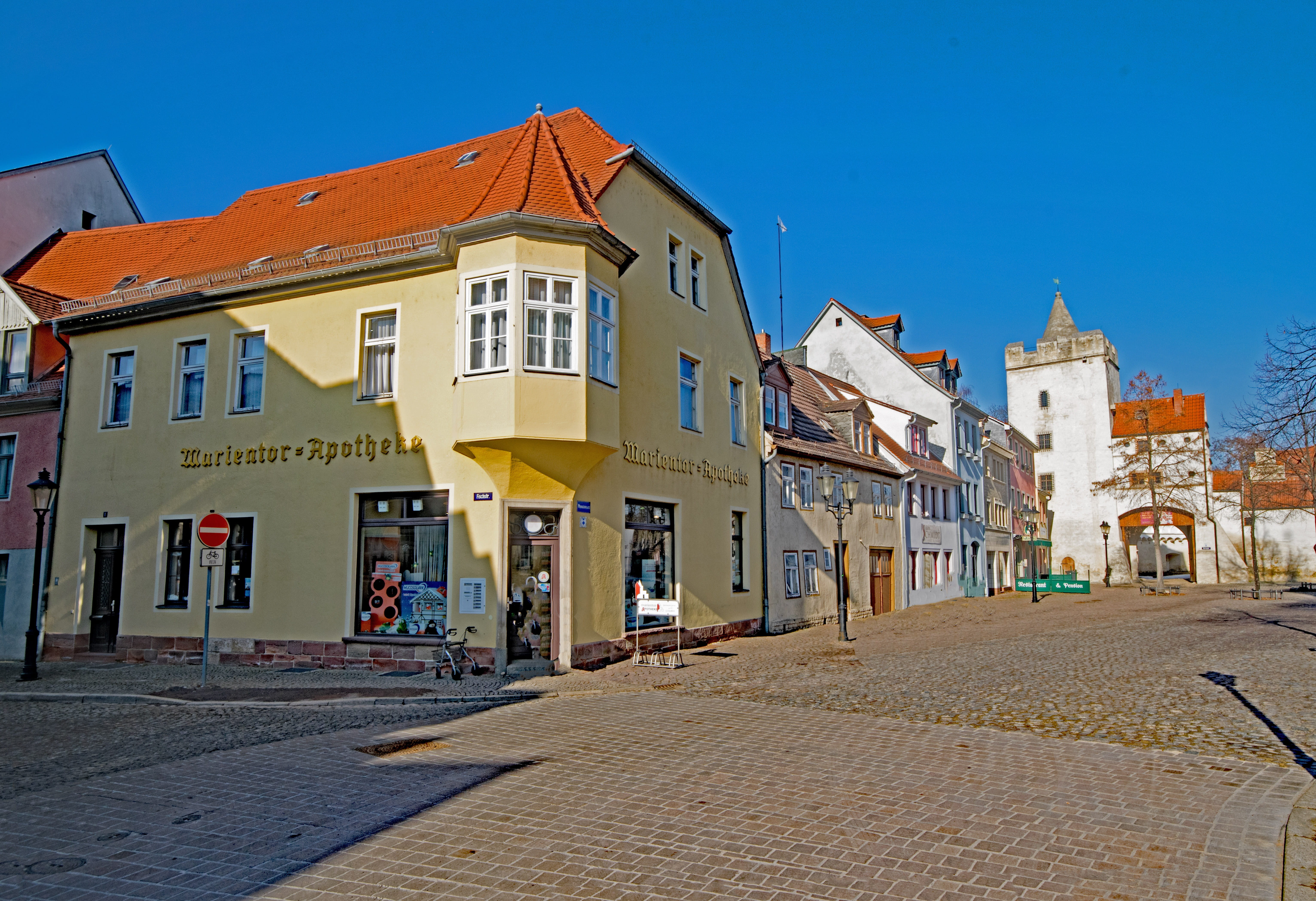 Germany, nature, travel destinations, residential district, history, blue, architecture, street, cobblestone, outdoors, row house, 5K, space, town, places of interest, HD Wallpaper