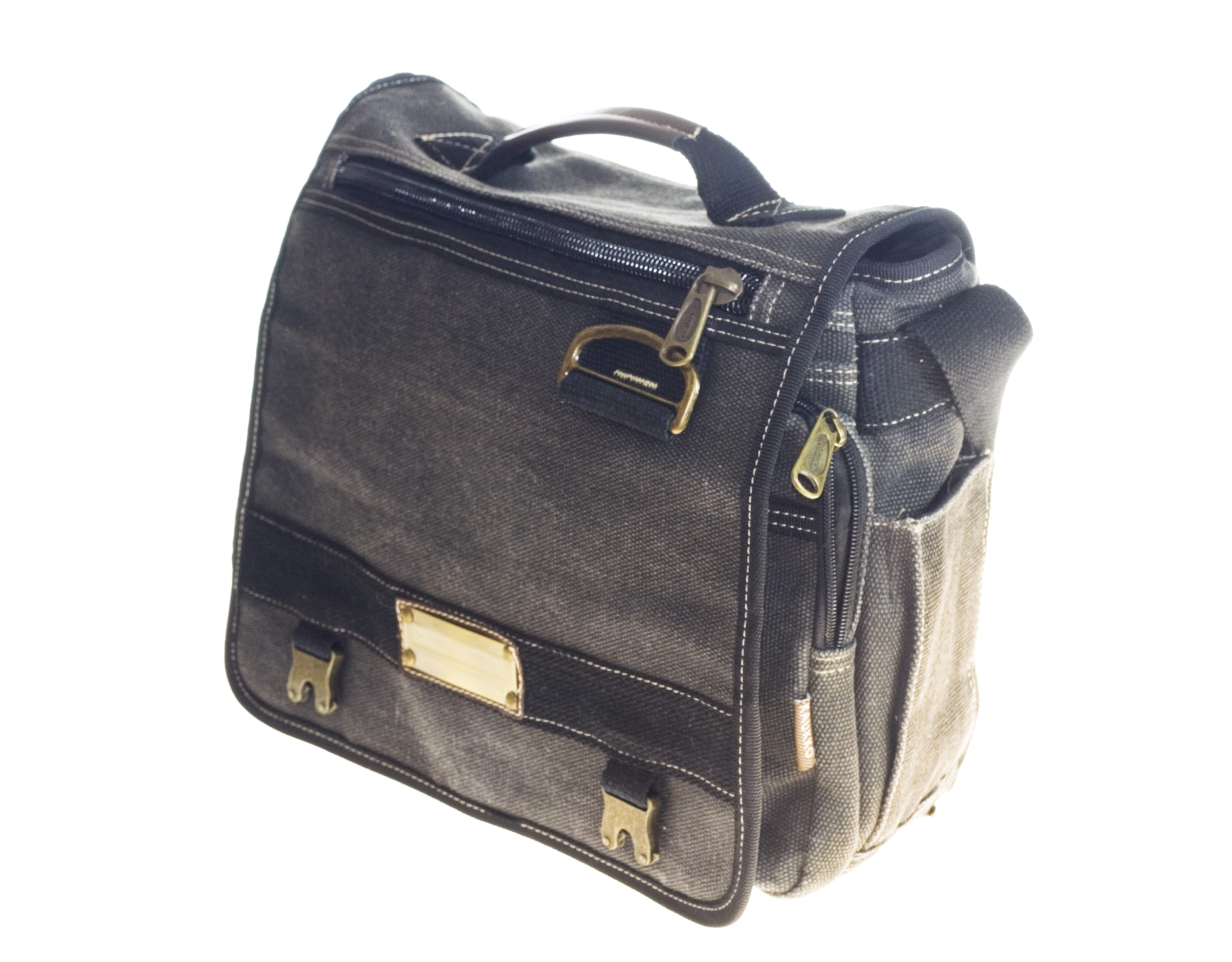 bag, single object, zipper, indoors, still life, no people, briefcase, suitcase, man made, cut out, black color, leather, luggage, close-up, 2K, wallet, HD Wallpaper