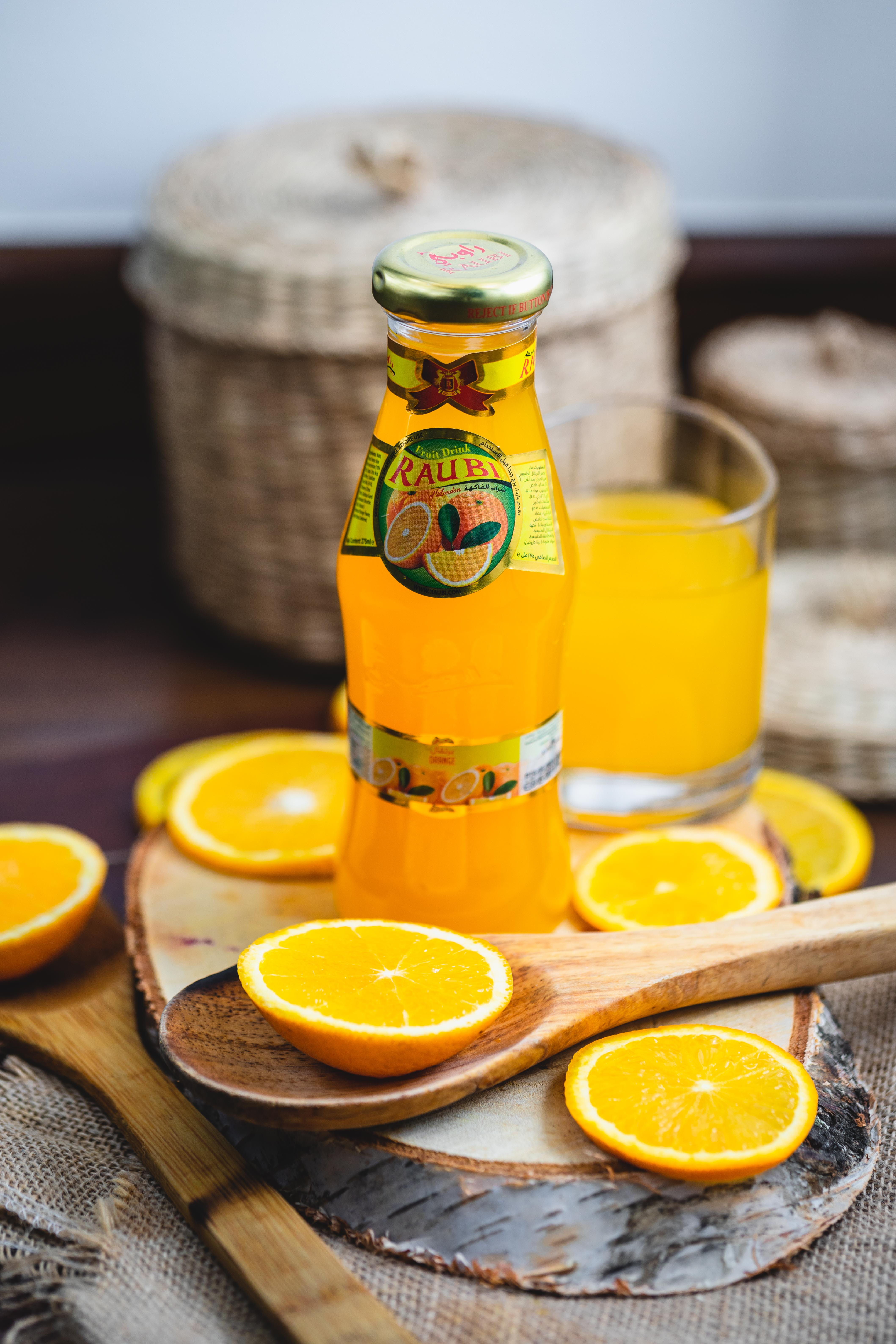 freshness, beverage, wood - material, orange juice, focus on foreground, cocktail, glass, refreshment, bottle, table, food and drink, ginger, still life, Phone HD Wallpaper