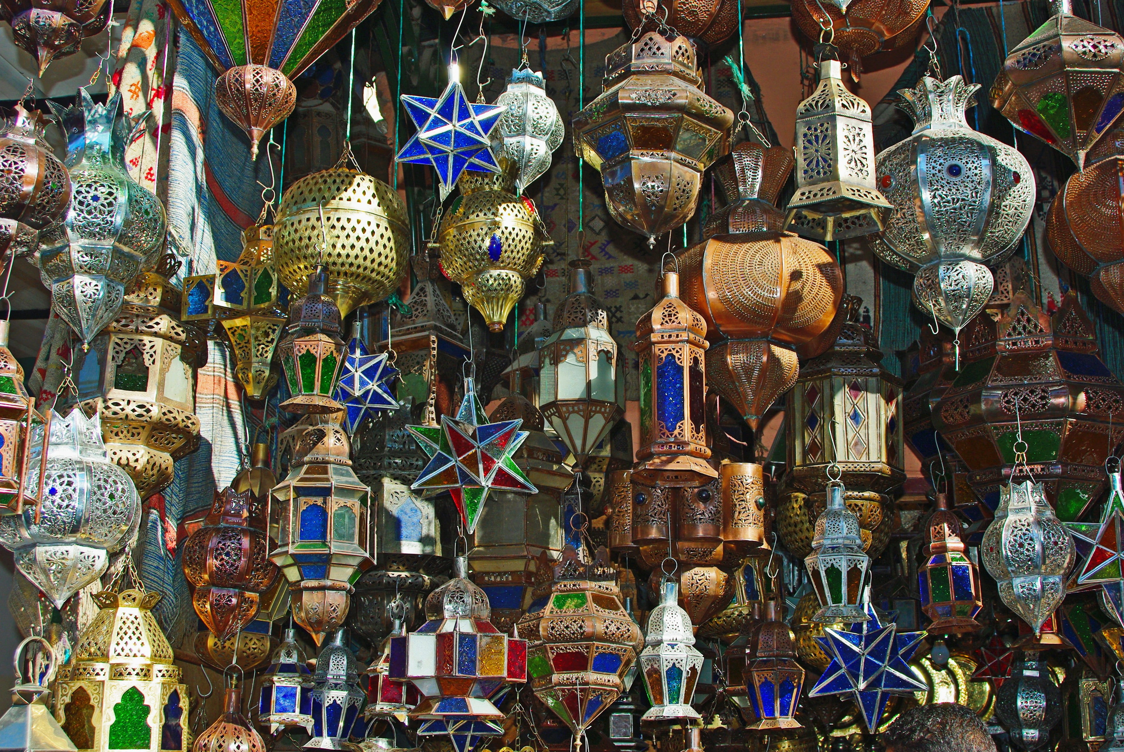 antique, choice, collection, abundance, market stall, souk, arrangement, market, color, assorted, decor, indoors, full frame, day, decoration, hanging, HD Wallpaper