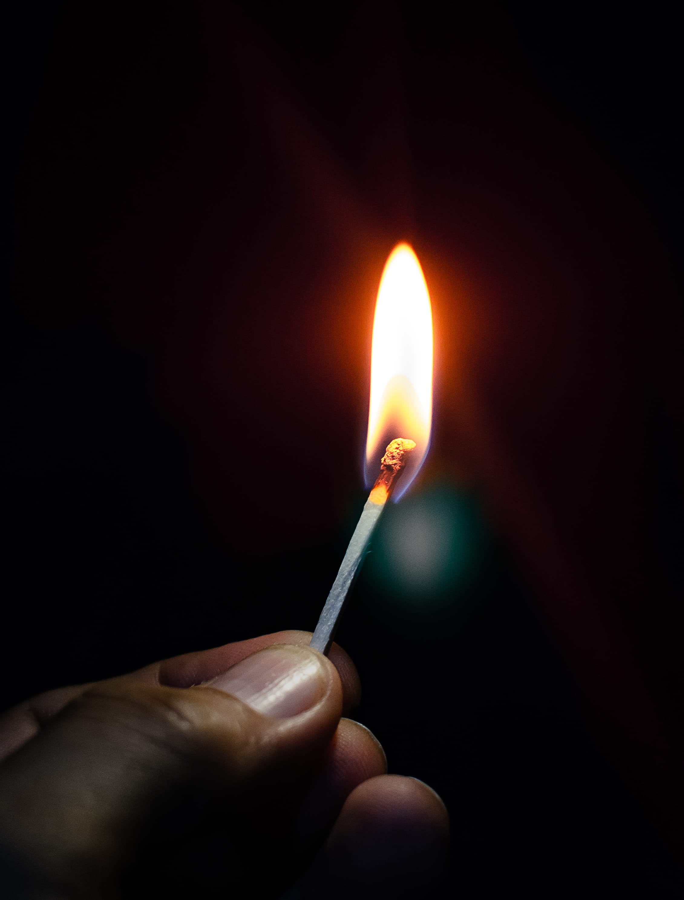 single object, matchstick, human, studio shot, burning, body part, led, heat - temperature, triangle, holding, human finger, nail, close-up, candle, pin, Phone HD Wallpaper