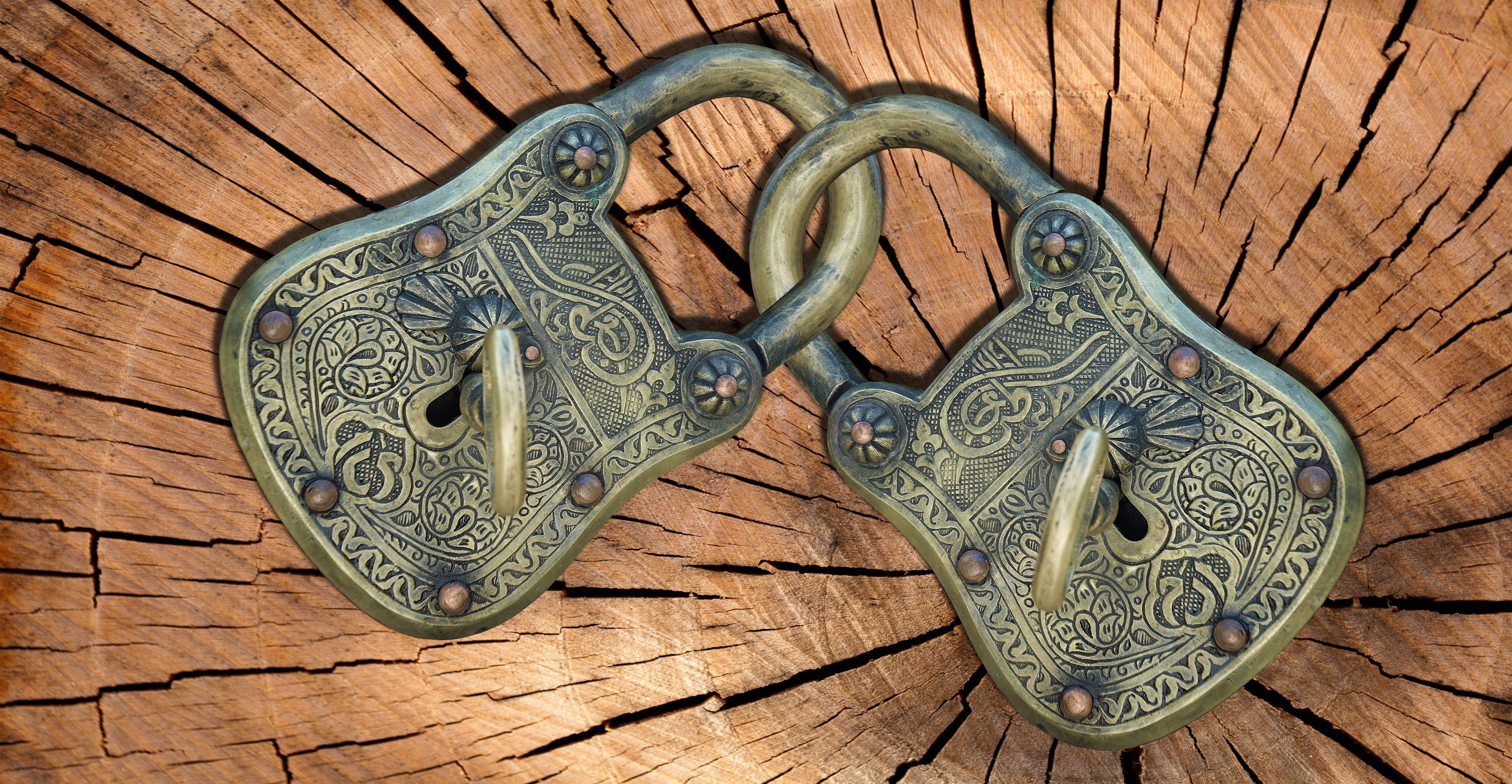 brown, protect, animal representation, composing, day, elder, creativity, close-up, shut off, u-lock, indoors, security, antique, pattern, castle, tribe, HD Wallpaper