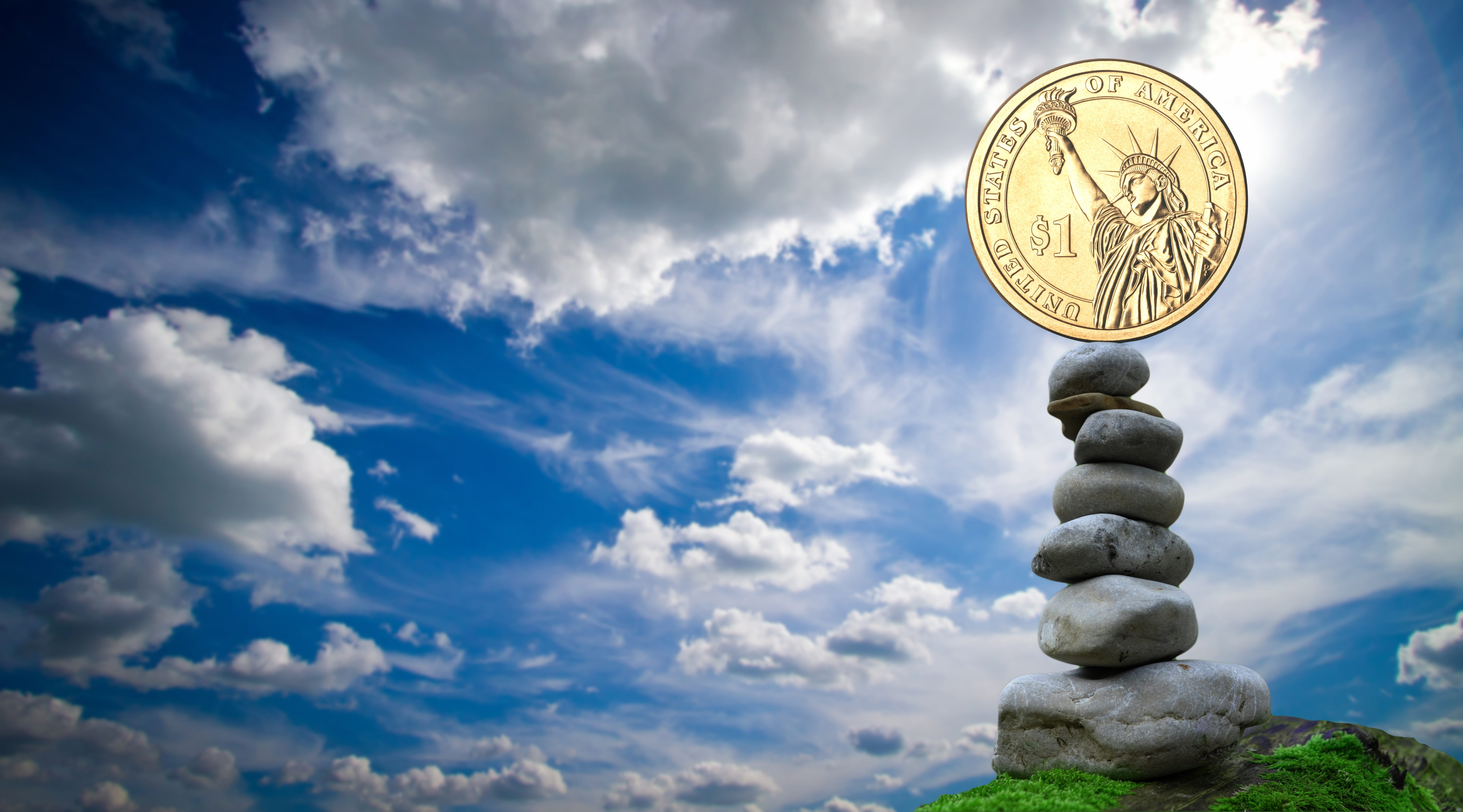 solid, no people, stable, balance, savings, currency, respect, nature, course, dollar, finance, cloud - sky, world market, shape, outdoors, pebble, cloud, HD Wallpaper
