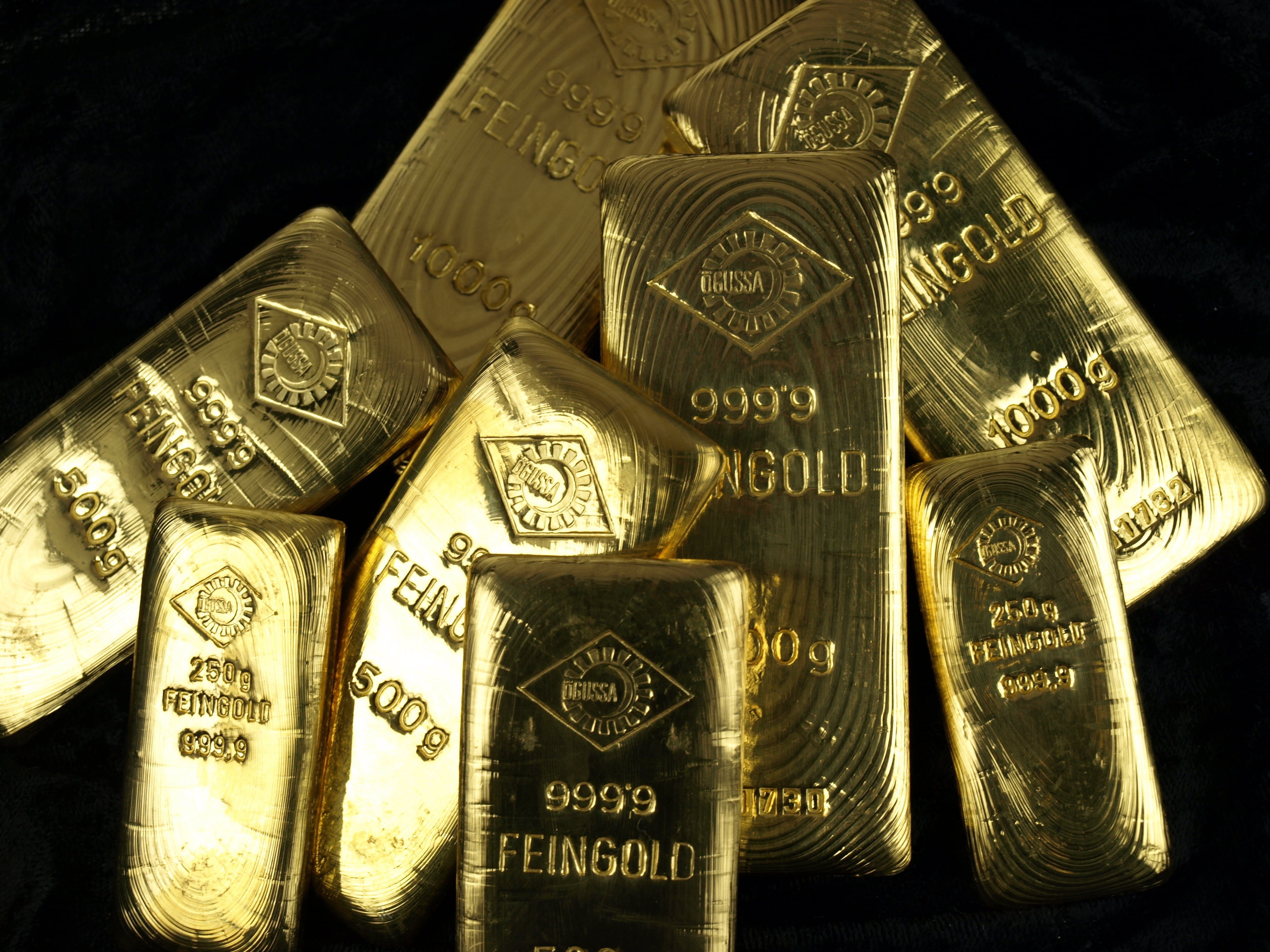 2K, gold, metal, bars, HD Wallpaper