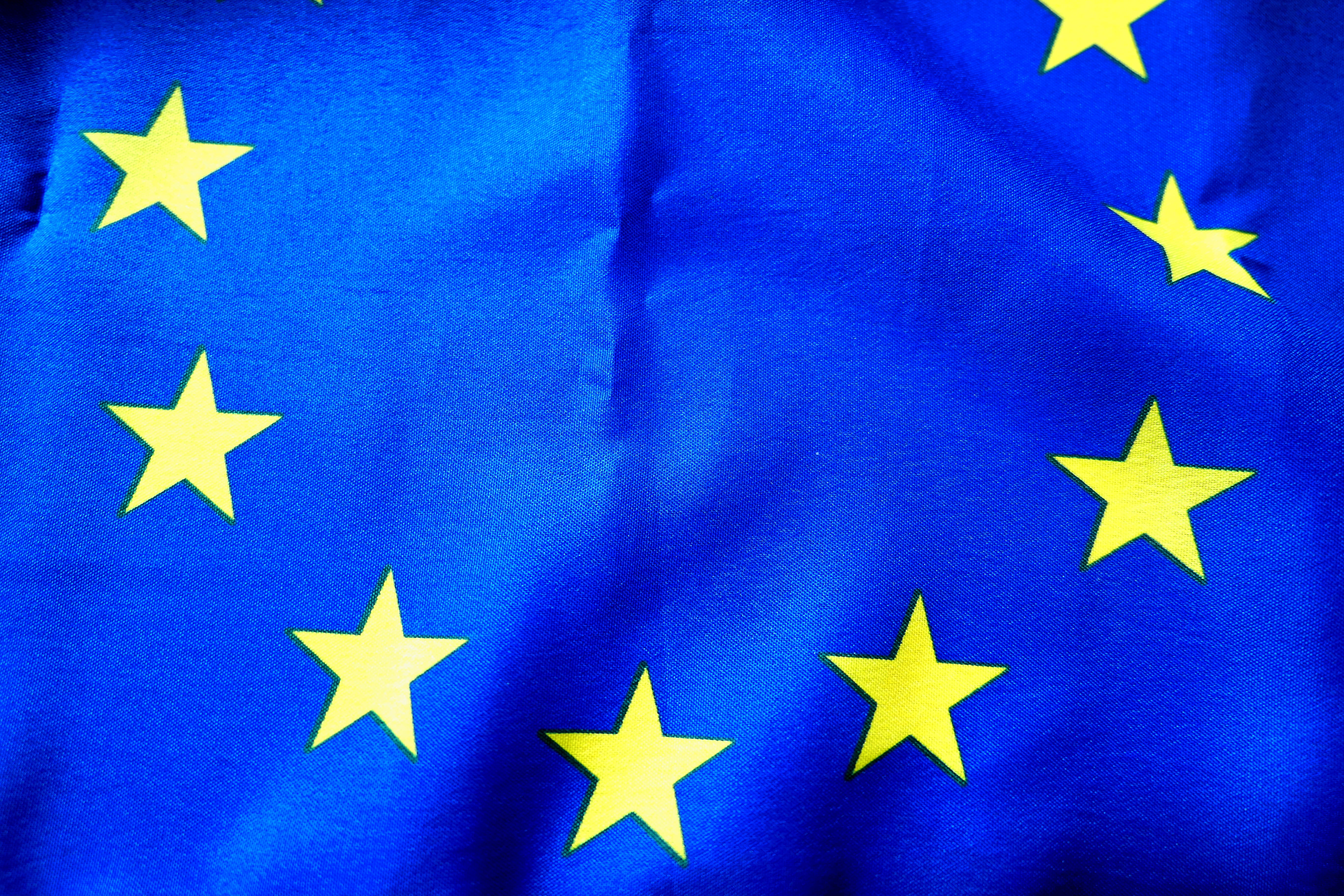 people, indoors, 5K, europe, flag, ruined, shape, red, blue, eu, white color, unity, euro flag, backgrounds, patriotism, studio shot, symbol, close-up, HD Wallpaper