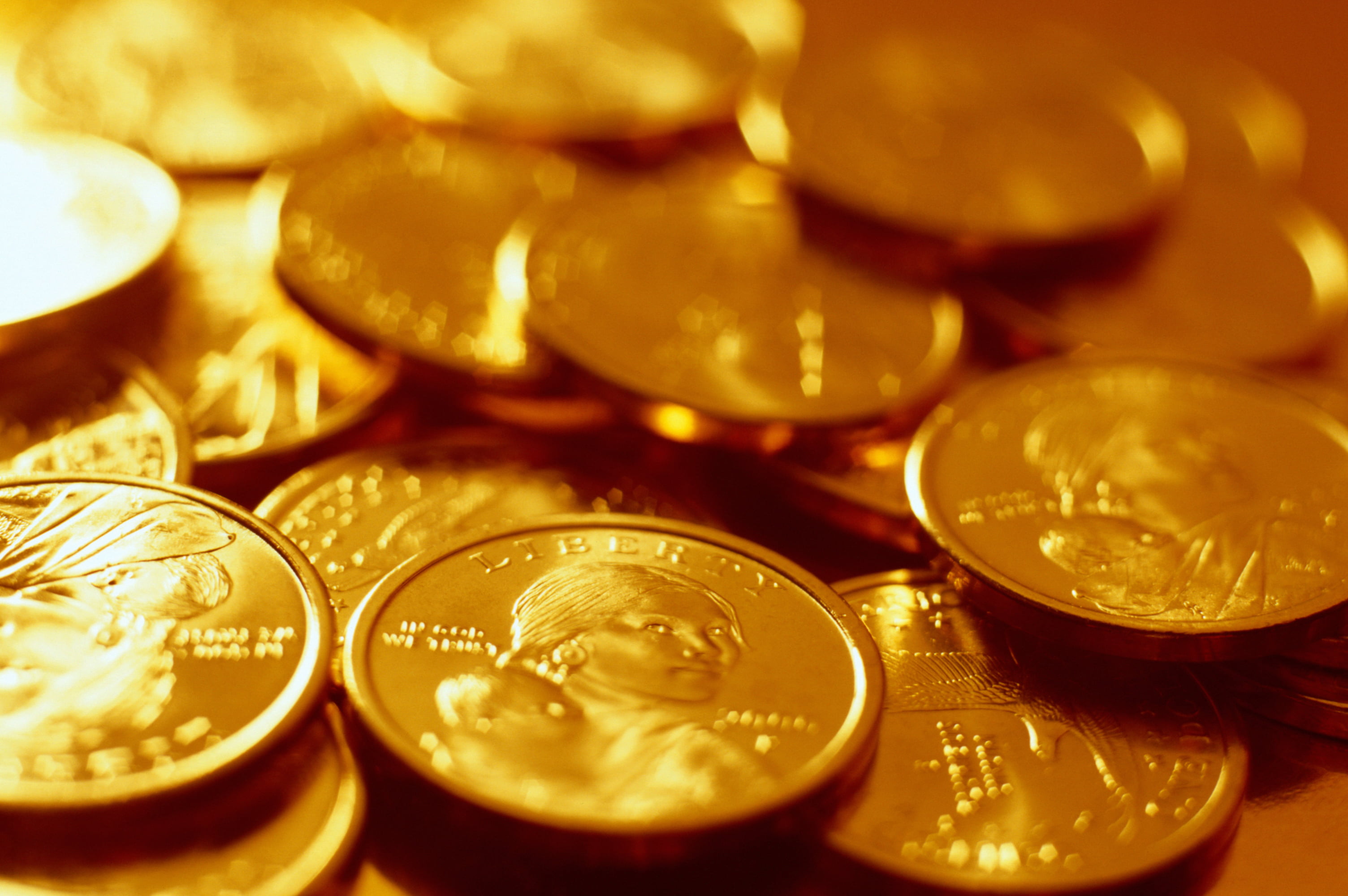 macro, 2K, abundance, wealth, money, european Union Currency, colored, gold, savings, investment, metal, full frame, selective focus, gold Colored, finance, HD Wallpaper