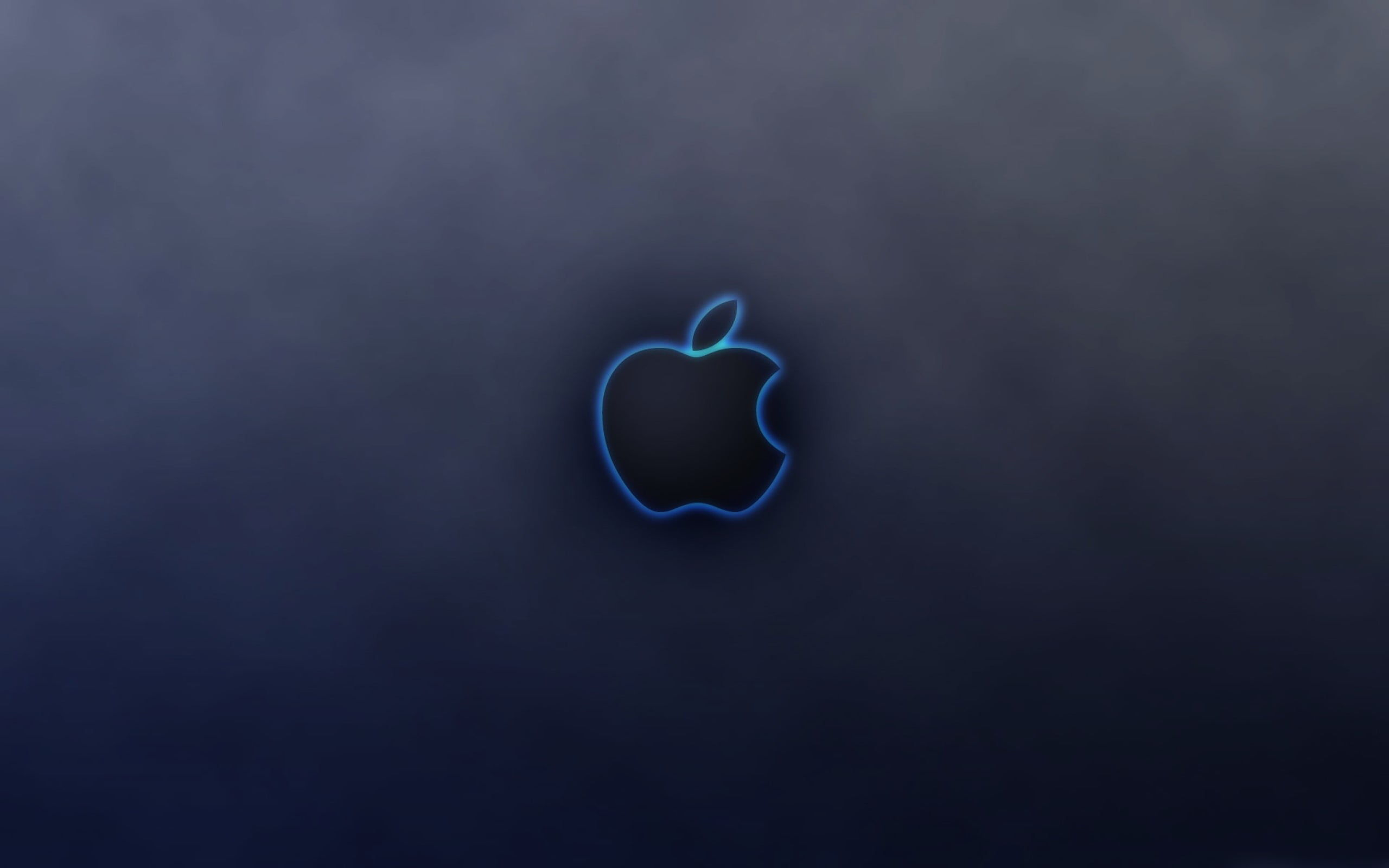 blue, love, illuminated, still life, Logo, Mac, single object, 2K, changing form, creativity, design, heart shape, copy space, light painting, positive emotion, HD Wallpaper