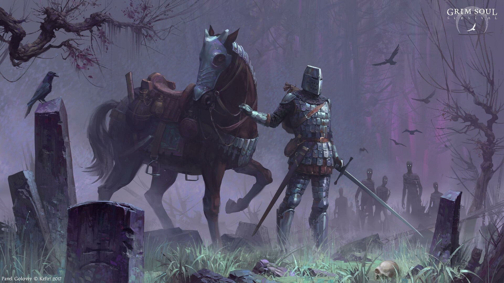 medieval, video game art, illustration, Gentleman, warrior, Grim Souls, digital, 1080P, fantasy art, HD Wallpaper