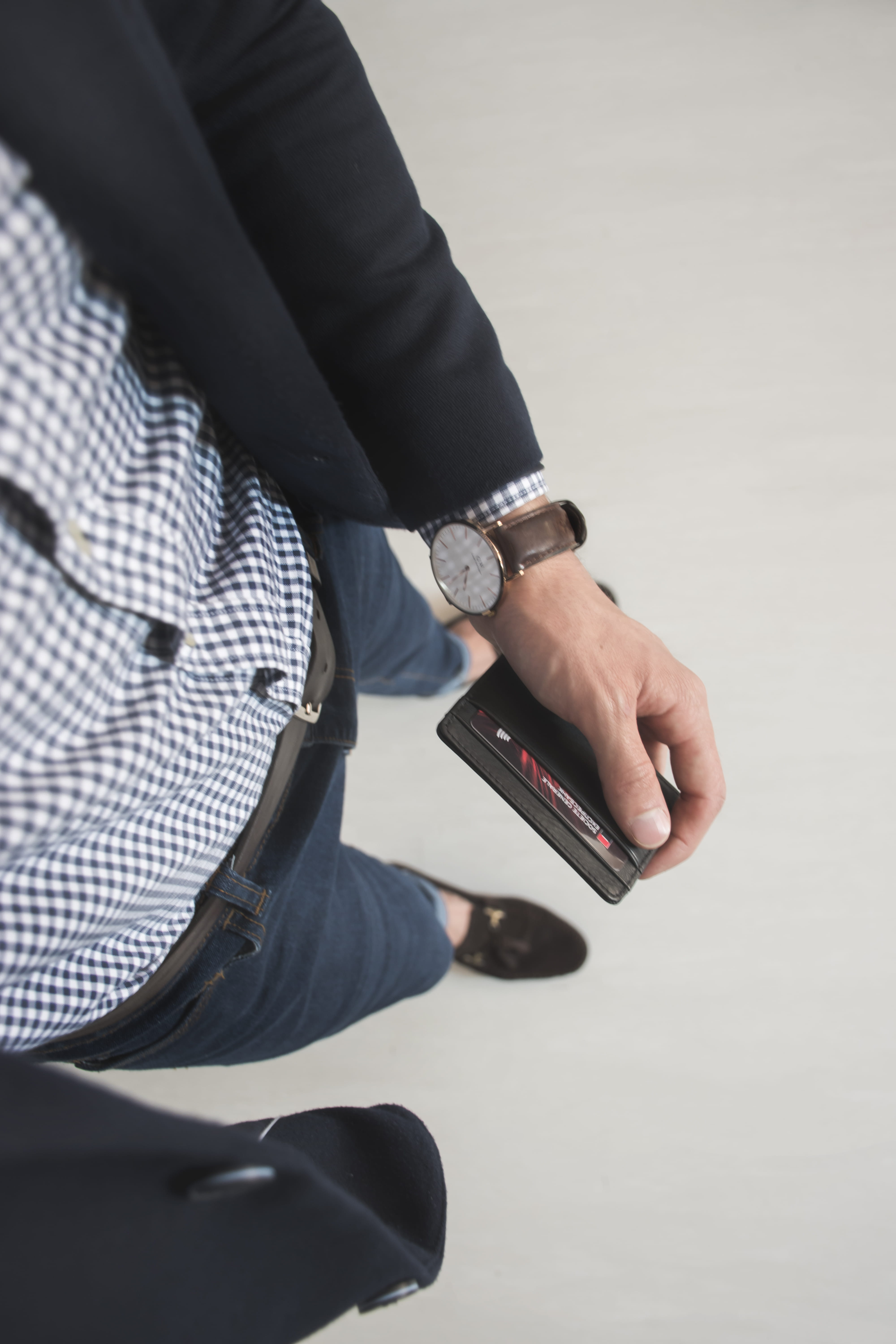 low section, shoe, flooring, fashion, standing, finger, day, close-up, clothes, one person, human leg, hand, body part, high angle view, gentleman, men, Phone HD Wallpaper
