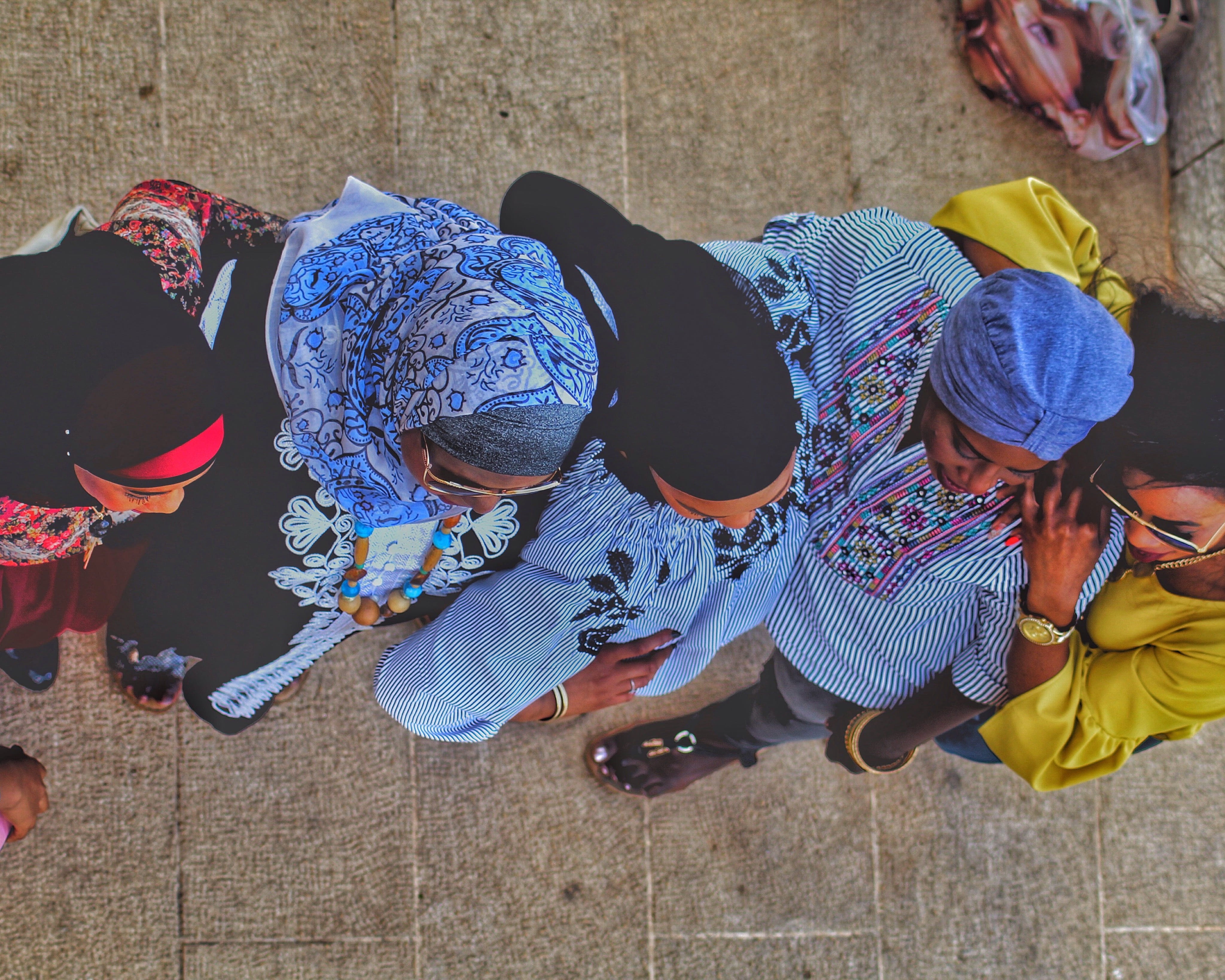 child, togetherness, clothing, posing, high angle view, bahá’í gardens, childhood, casual clothing, lifestyles, leisure activity, 4K, adult, muslim, israel, HD Wallpaper