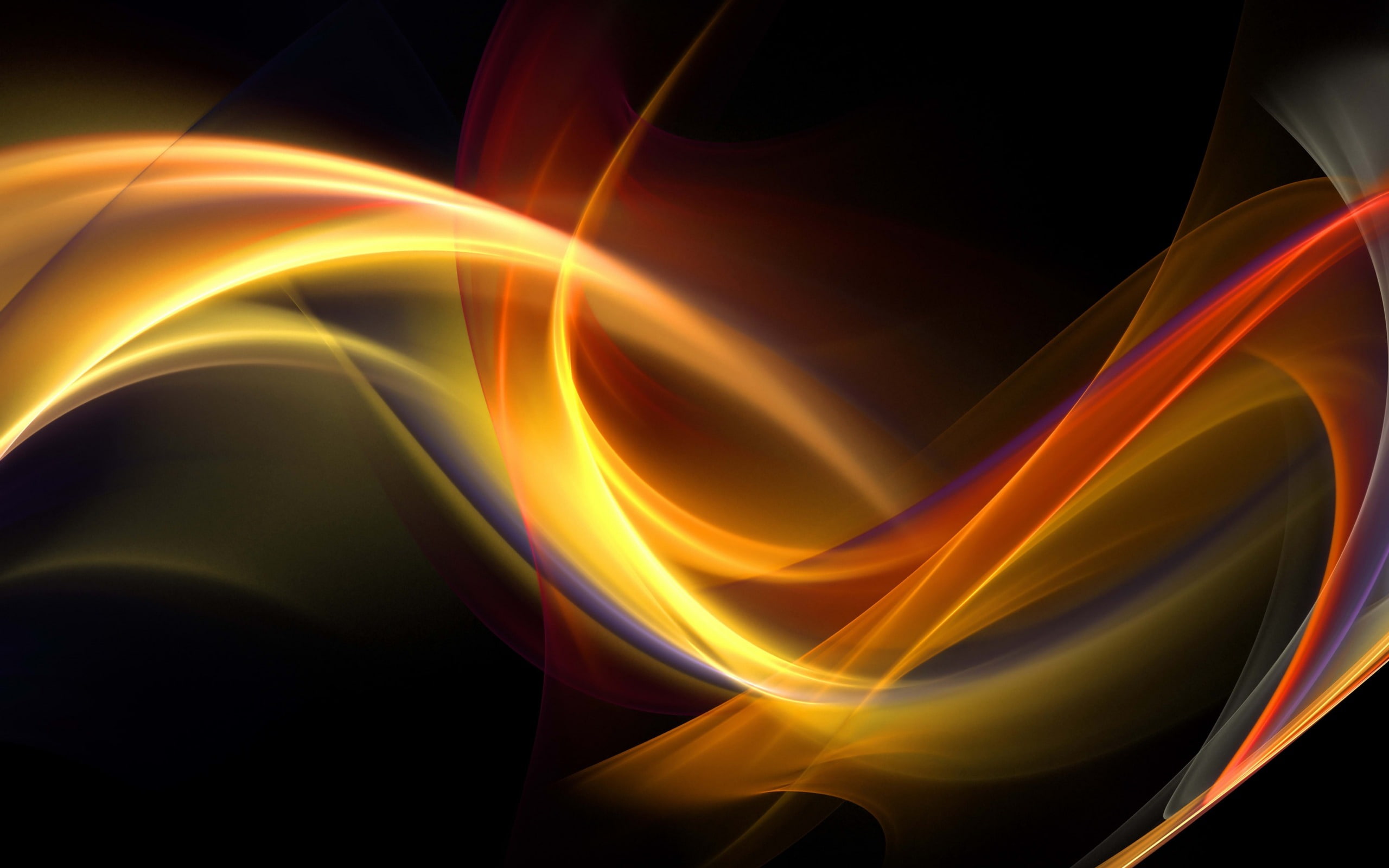 nature, no people, backgrounds, night, creativity, wave pattern, pattern, hd, curve, flowing, glowing, illuminated, long exposure, abstract backgrounds, HD Wallpaper
