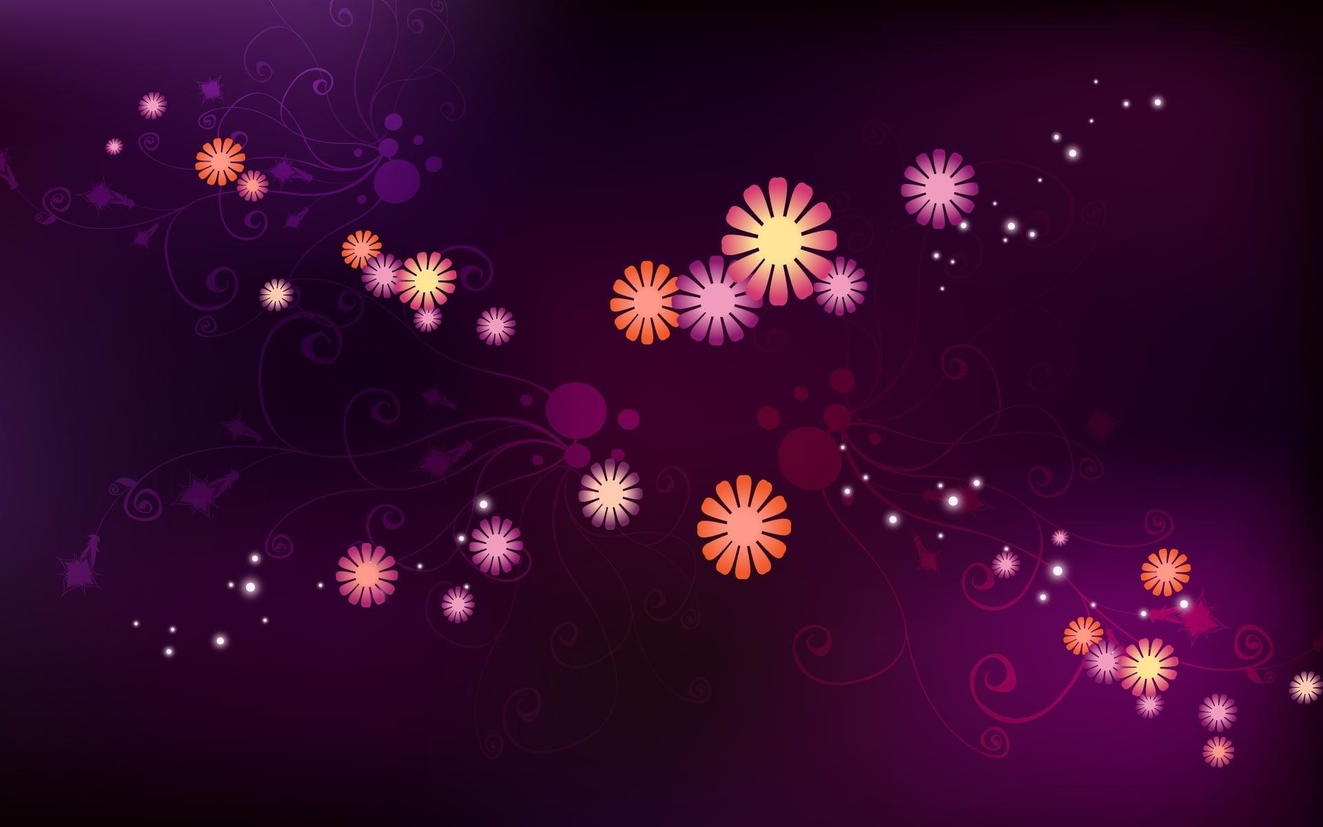 nature, decoration, design, dark, background, petals, holiday - event, backgrounds, illuminated, christmas decoration, glowing, wallpap, abstract, event, HD Wallpaper