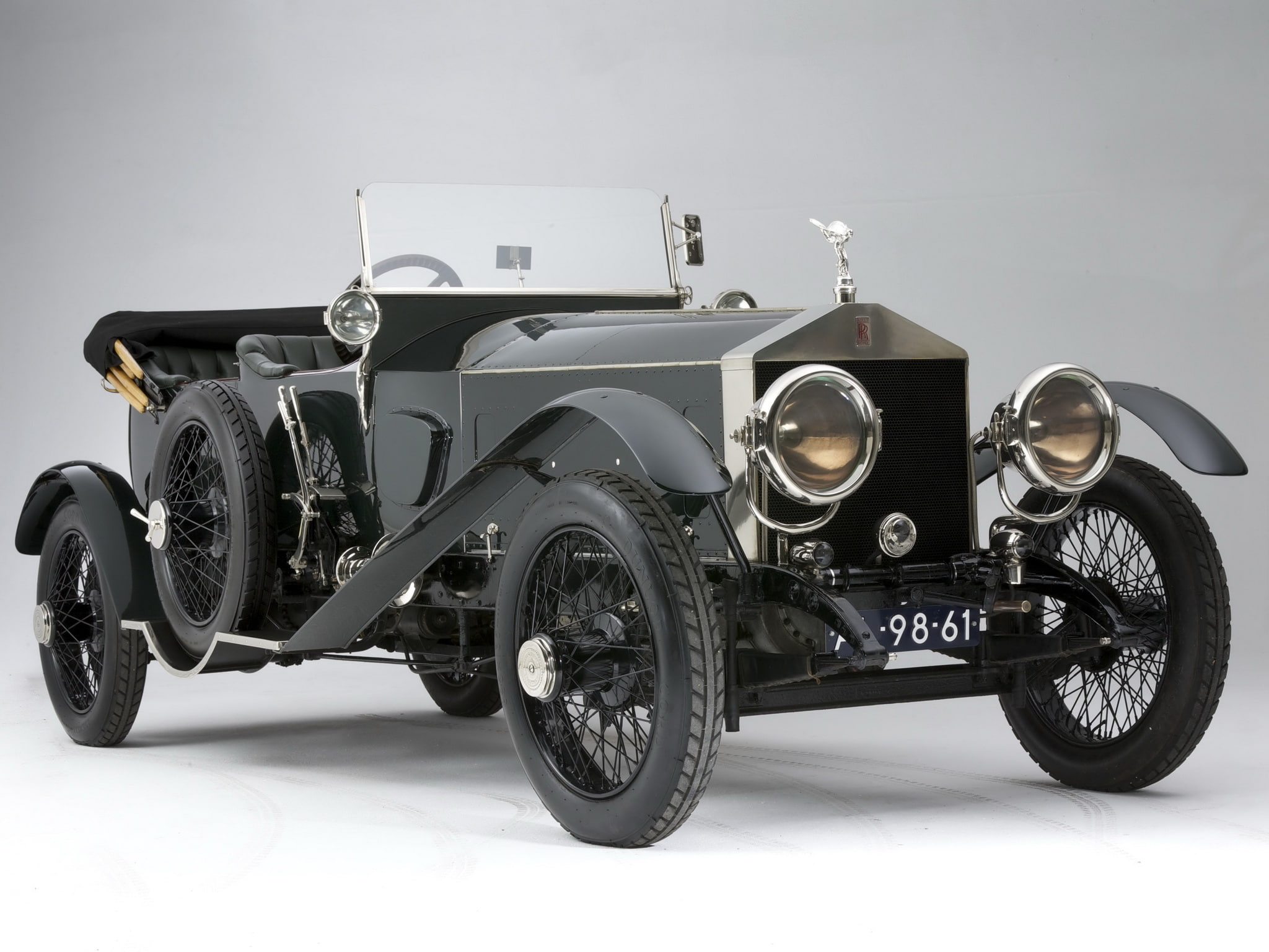 ghost, luxury, alpine, 1920, silver, tourer, eagle, rolls, 1080P, retro, royce, HD Wallpaper