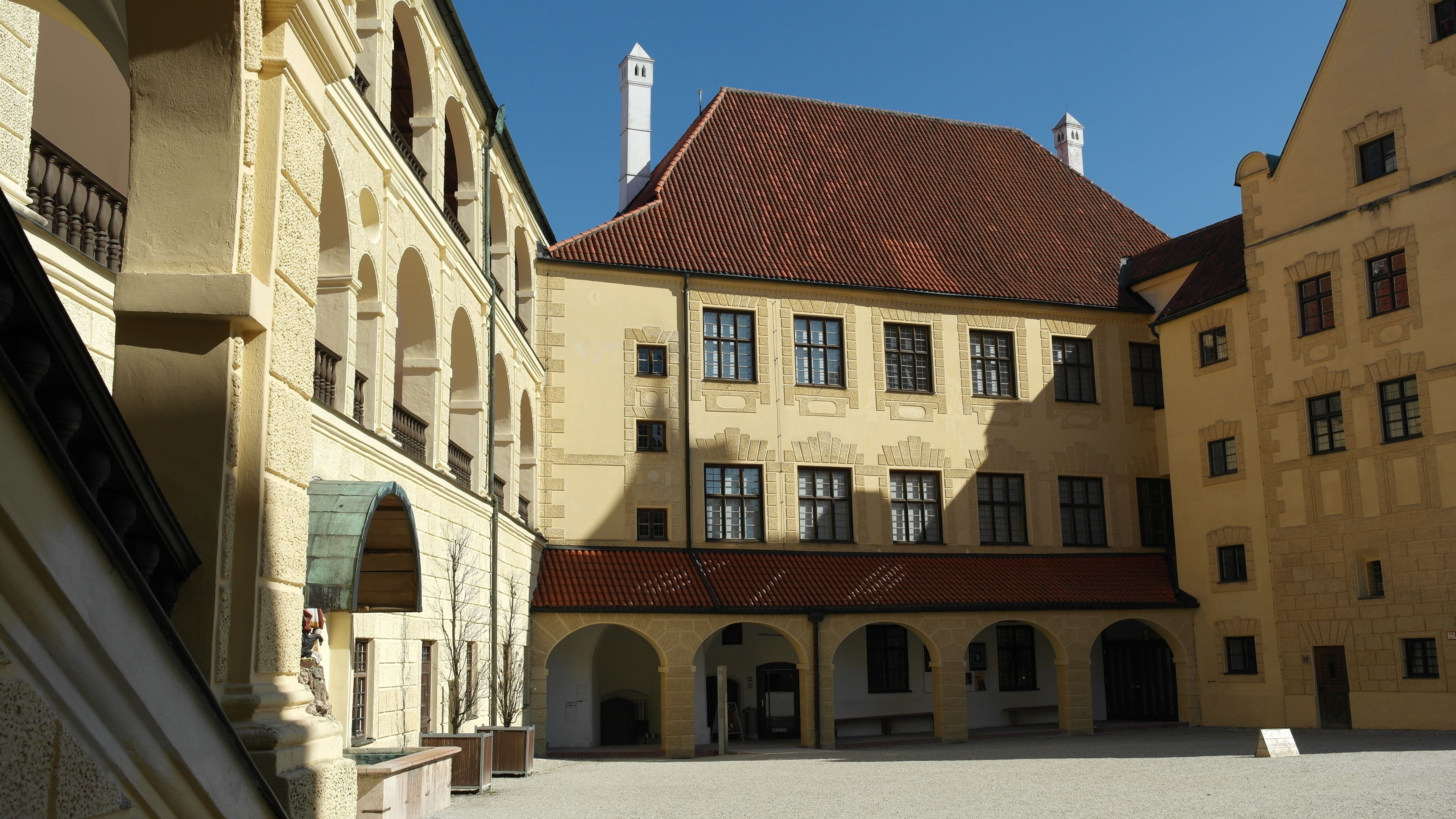 catholic, panorama, church, row house, historically, outdoors, sublime, the past, no people, day, old castle, arch, germany, city, castle, places of interest, HD Wallpaper