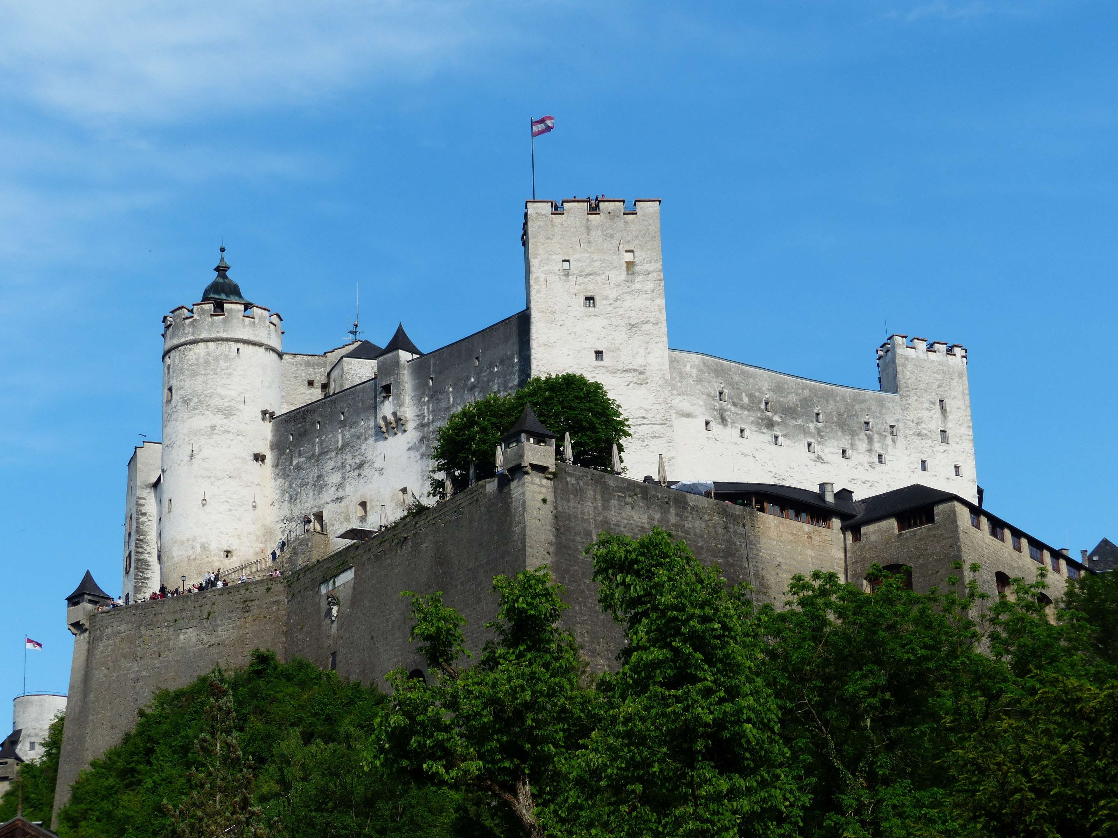 4K, old, tower, knights castle, middle ages, places of interest, built structure, to, history, building exterior, hohensalzburg fortress, fort, fortress, HD Wallpaper