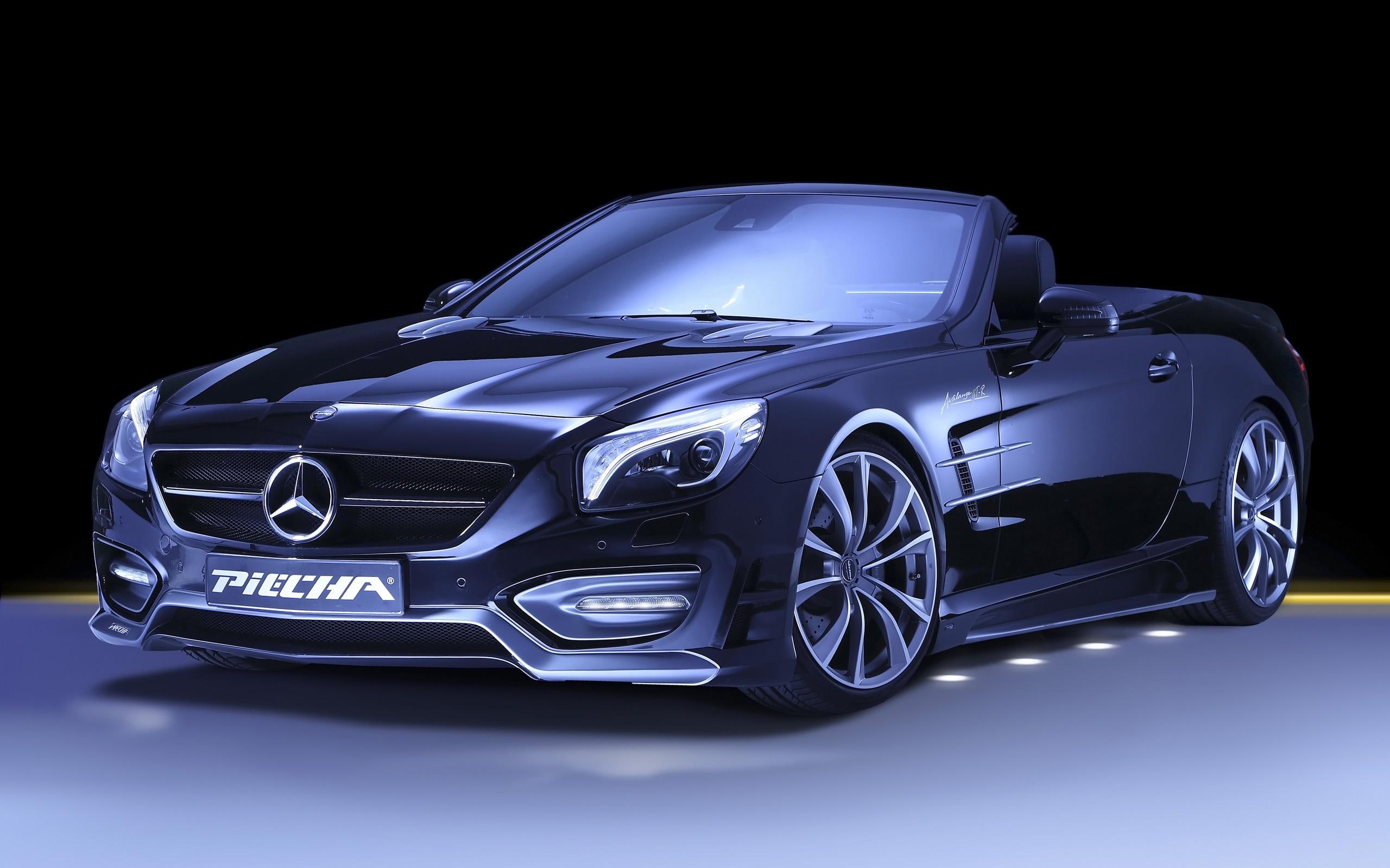 piecha, avalange, coupe, mercedes benz, design, black, mercedes, 2K, benz, 2014, cars, gtr, sl, convertible, r231, r, HD Wallpaper